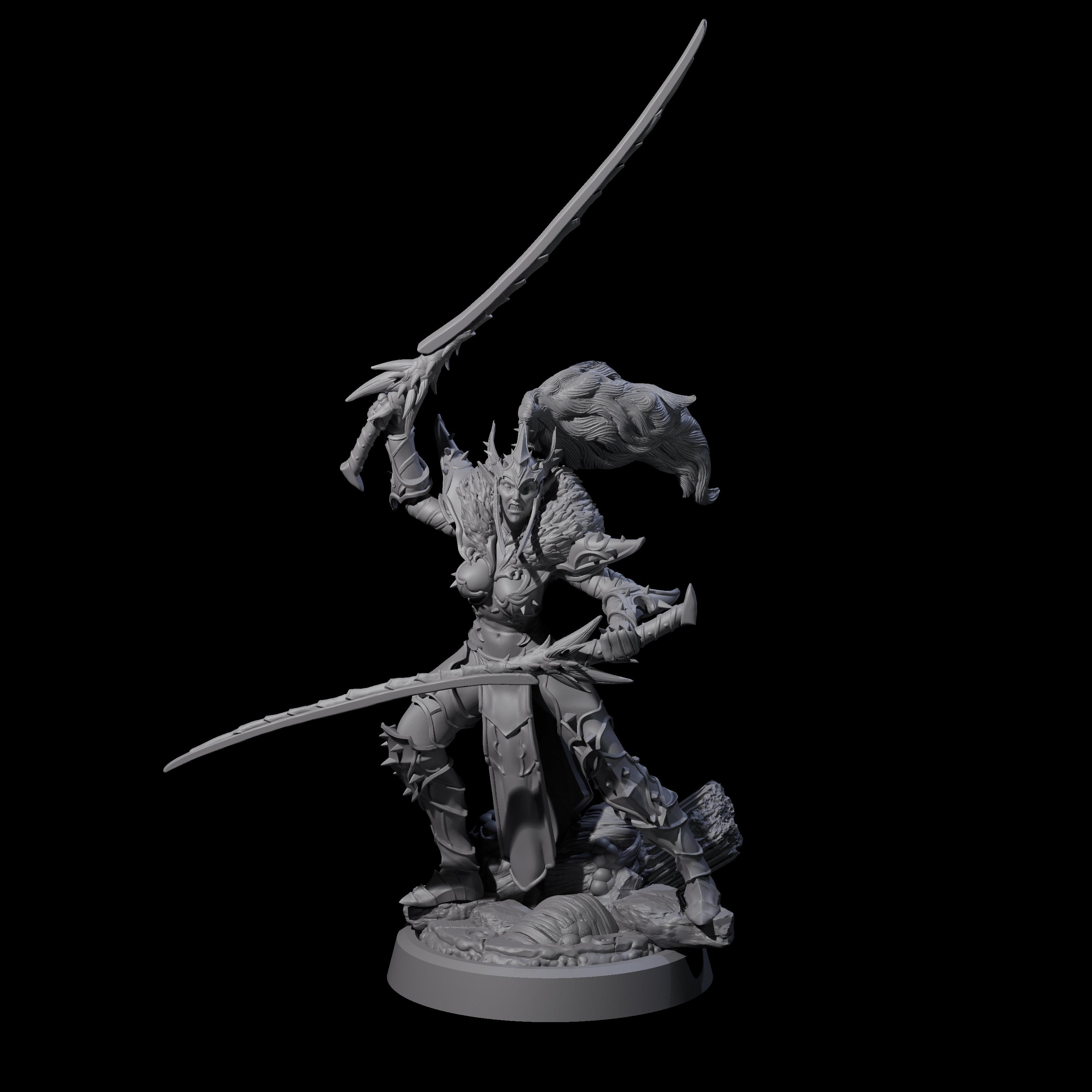 Four Corrupted Hive Protectors Miniature for Dungeons and Dragons, Pathfinder or other TTRPGs