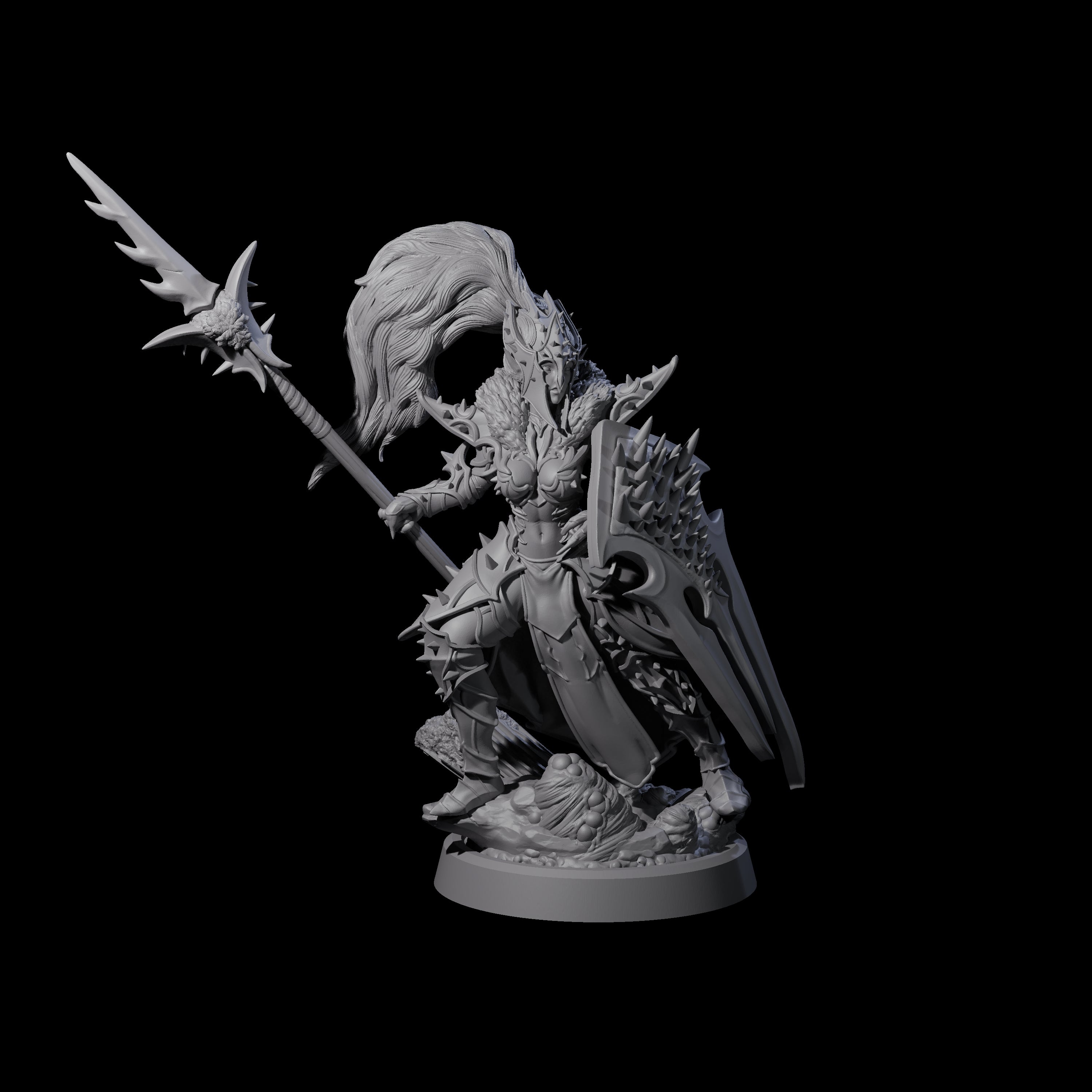 Four Corrupted Hive Protectors Miniature for Dungeons and Dragons, Pathfinder or other TTRPGs