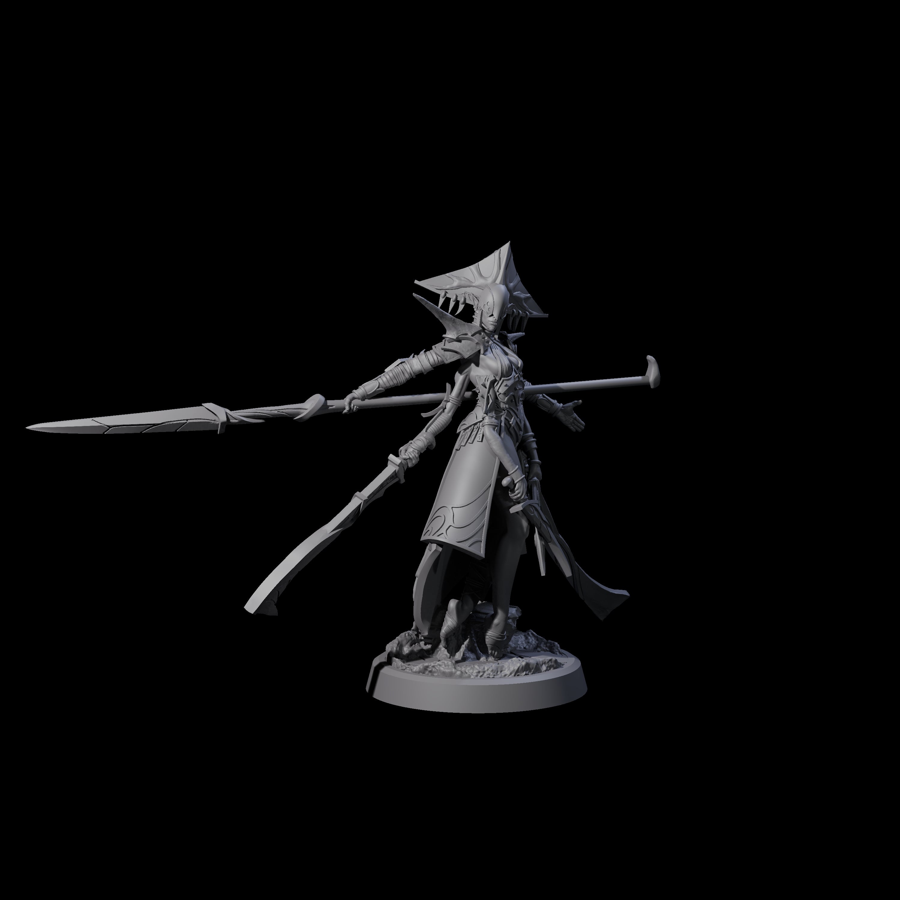 Four Corrupted Mariliths Miniature for Dungeons and Dragons, Pathfinder or other TTRPGs