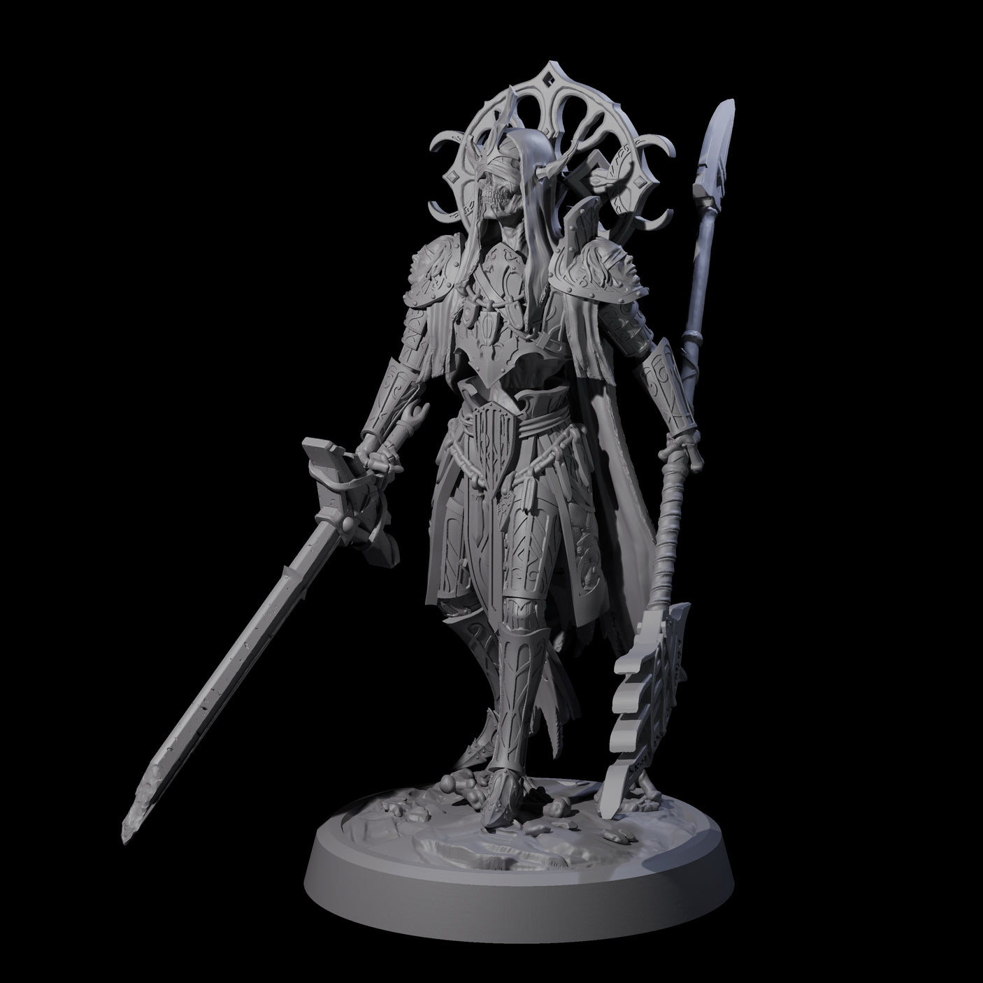 Four Creaking Tomb Lichs Miniature for Dungeons and Dragons, Pathfinder or other TTRPGs