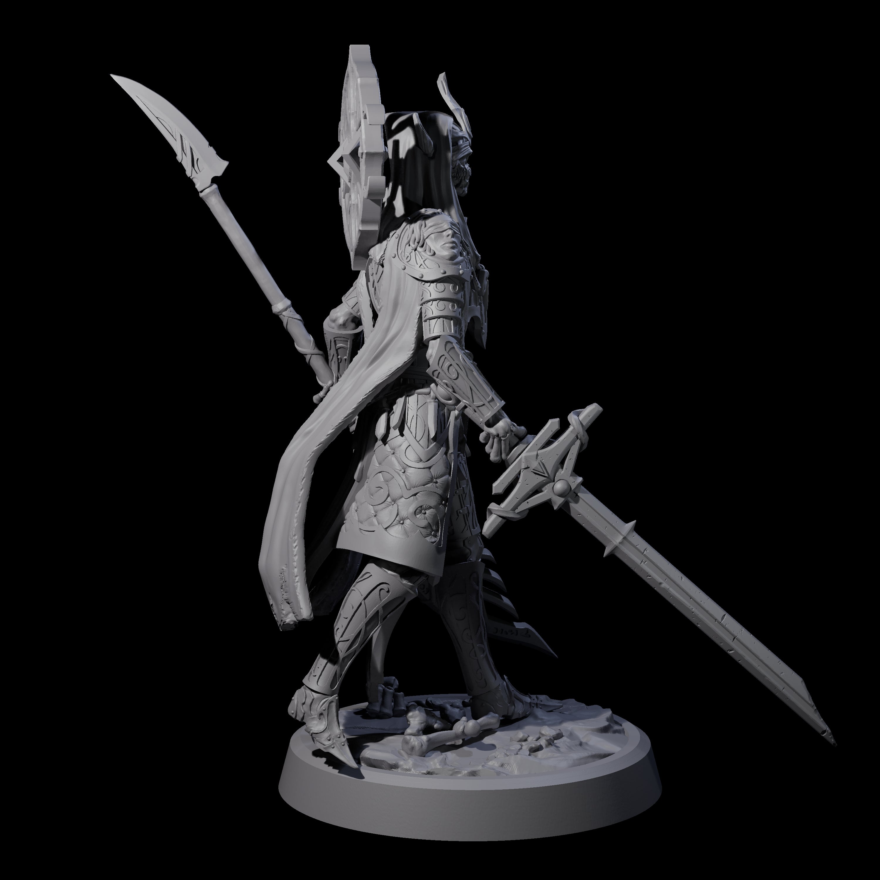 Four Creaking Tomb Lichs Miniature for Dungeons and Dragons, Pathfinder or other TTRPGs