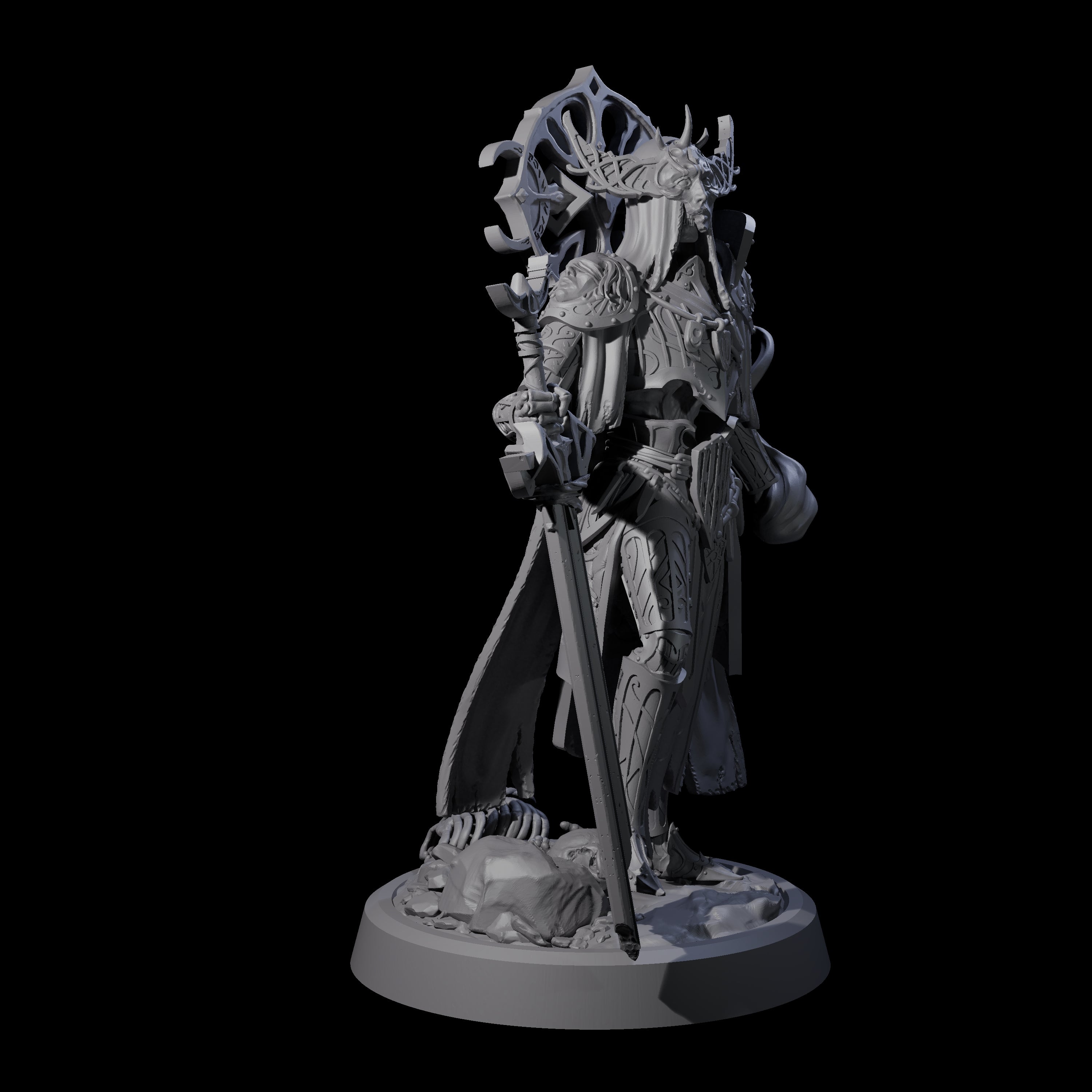 Four Creaking Tomb Lichs Miniature for Dungeons and Dragons, Pathfinder or other TTRPGs