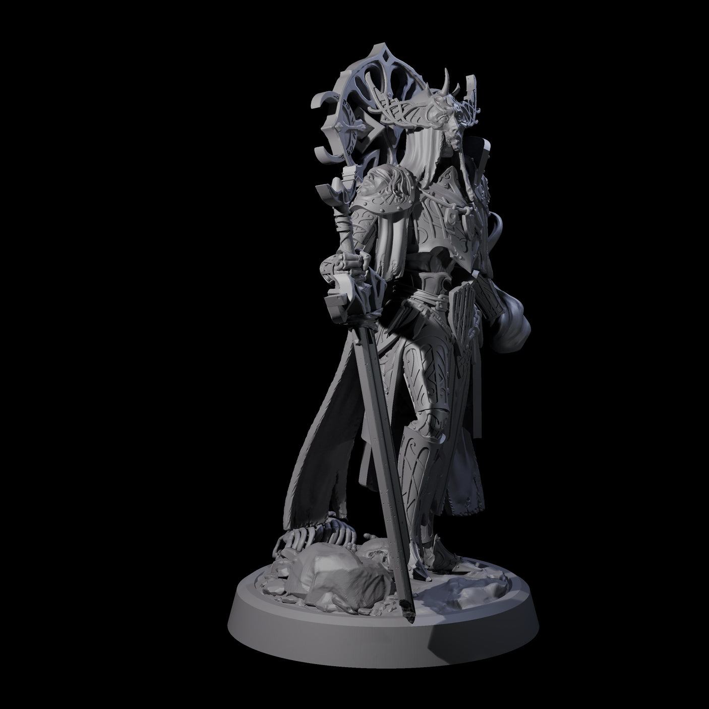 Four Creaking Tomb Lichs Miniature for Dungeons and Dragons, Pathfinder or other TTRPGs