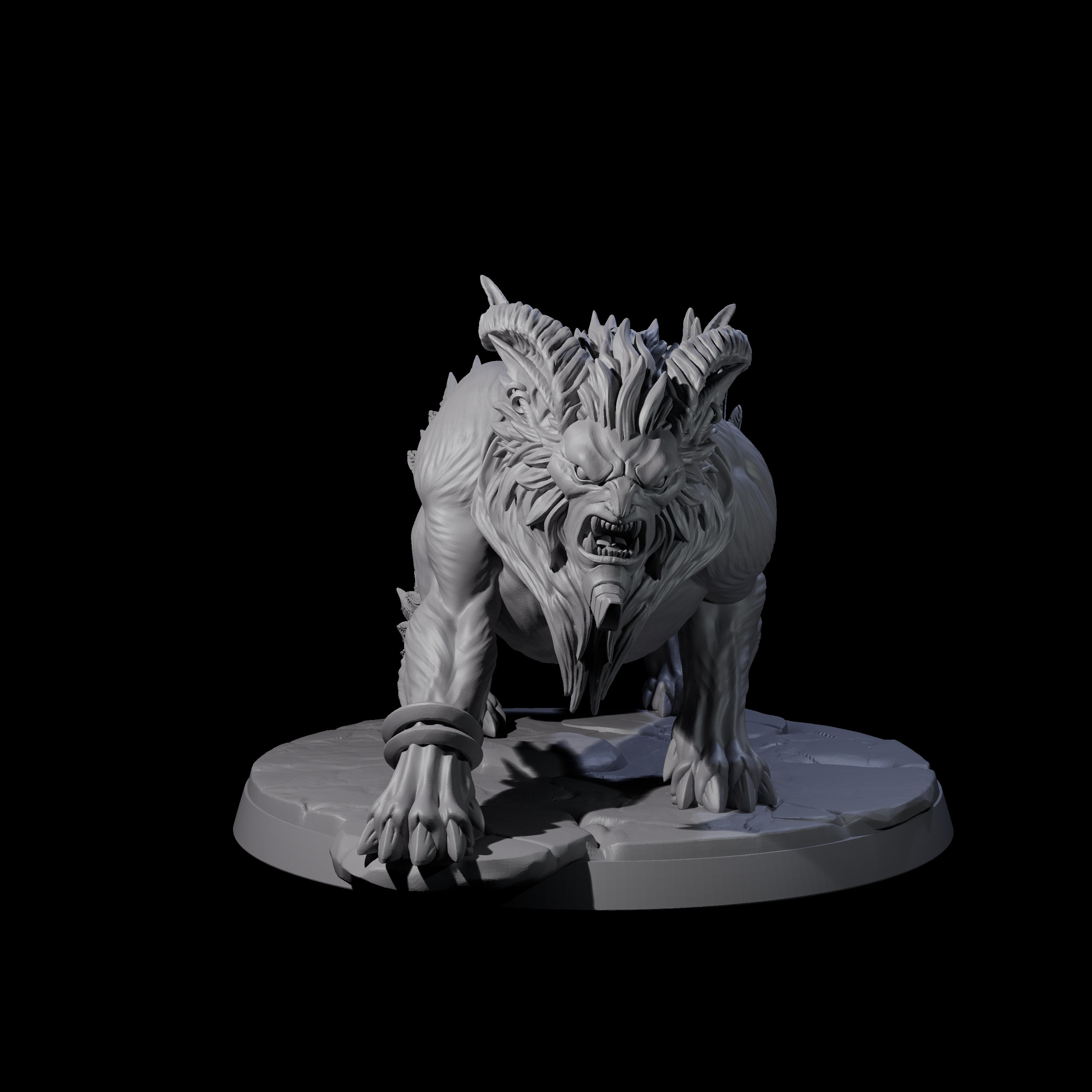 Four Crouching Sphinx Spawn Miniature for Dungeons and Dragons, Pathfinder or other TTRPGs