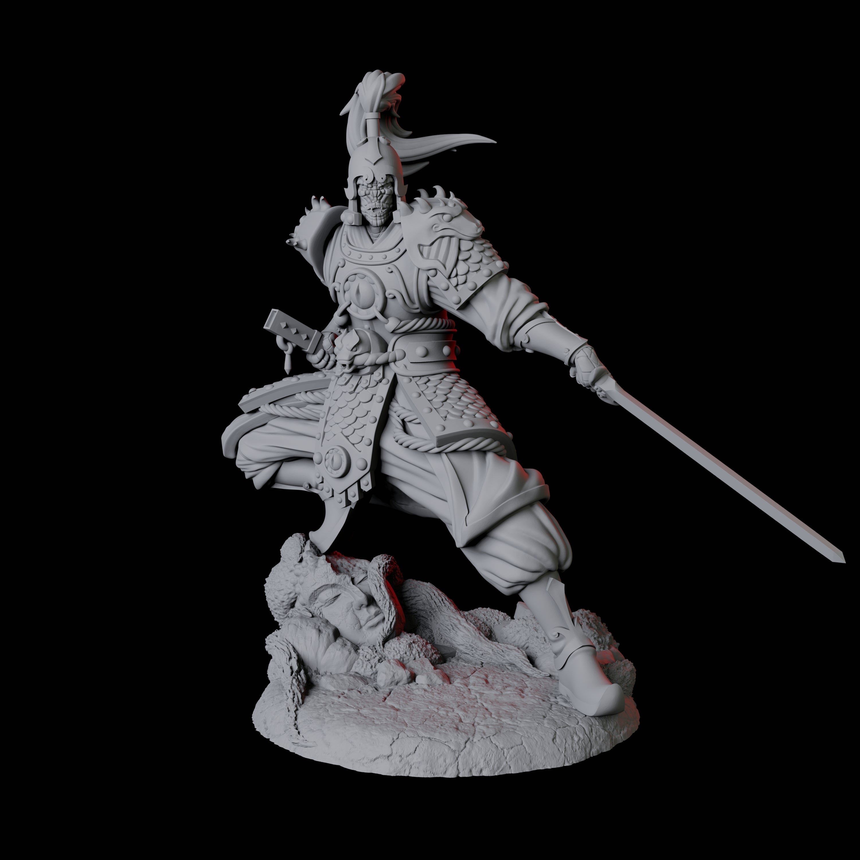 Four Cunning Yuan-Ti Warriors Miniature for Dungeons and Dragons, Pathfinder or other TTRPGs