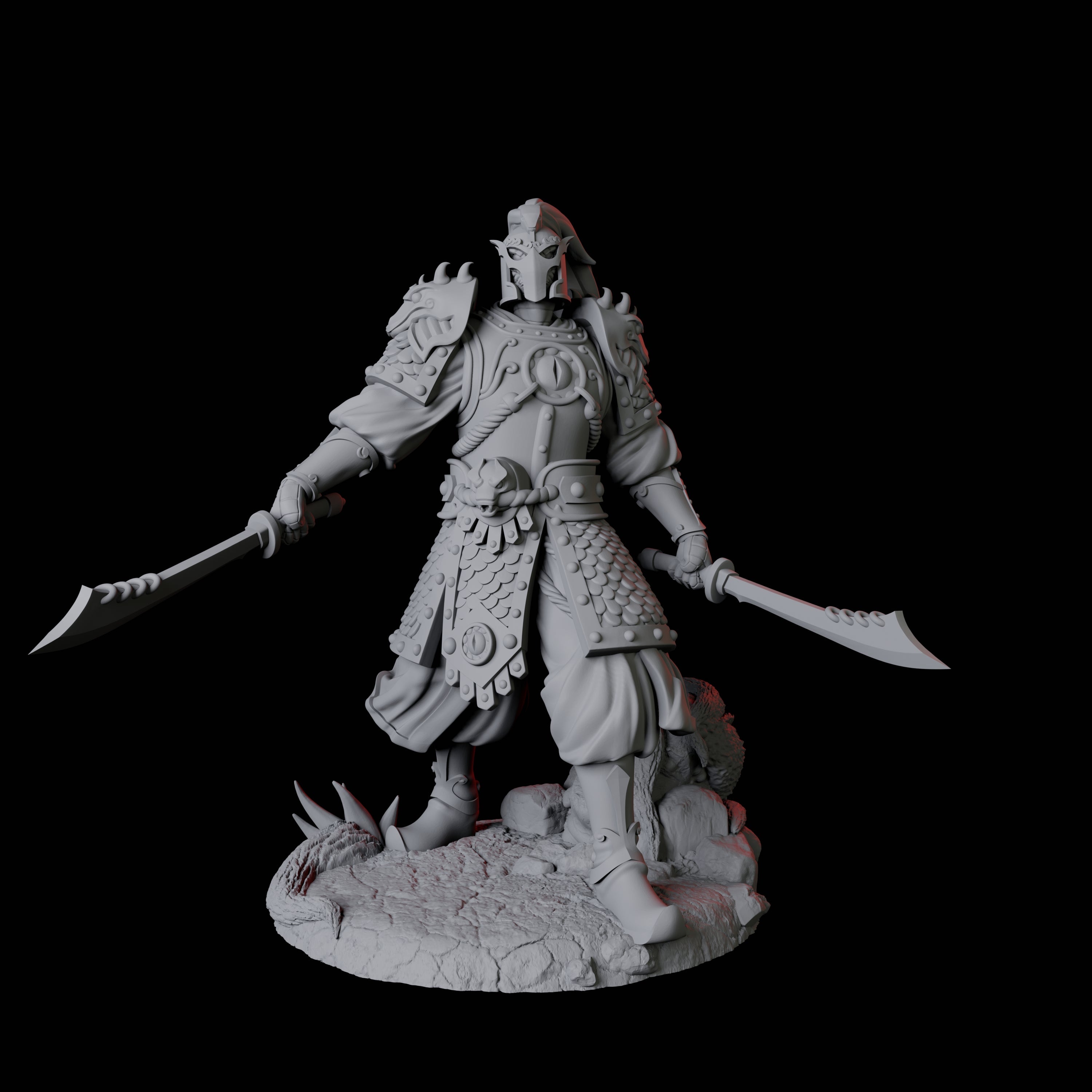 Four Cunning Yuan-Ti Warriors Miniature for Dungeons and Dragons, Pathfinder or other TTRPGs