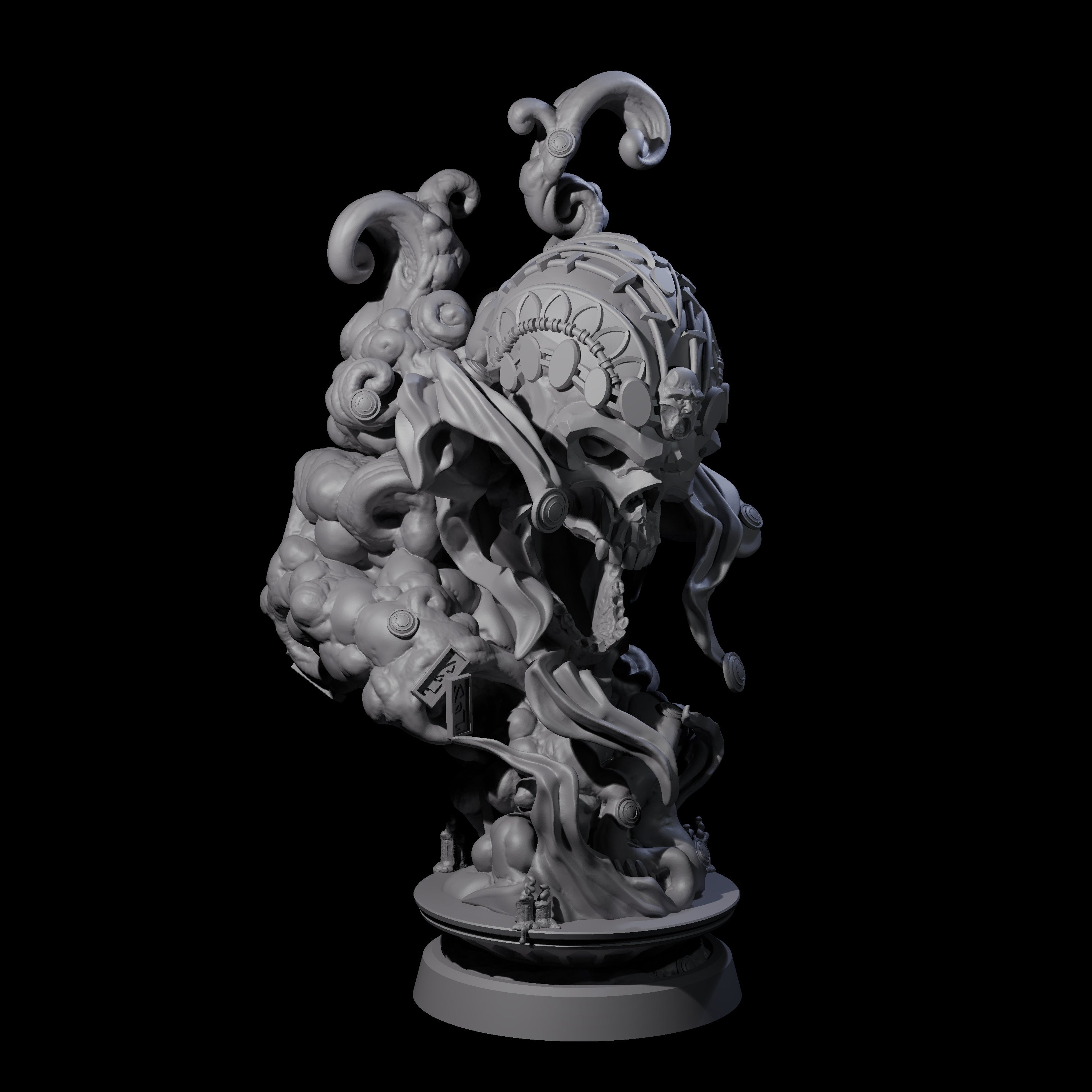 Four Decorated Flameskulls Miniature for Dungeons and Dragons, Pathfinder or other TTRPGs