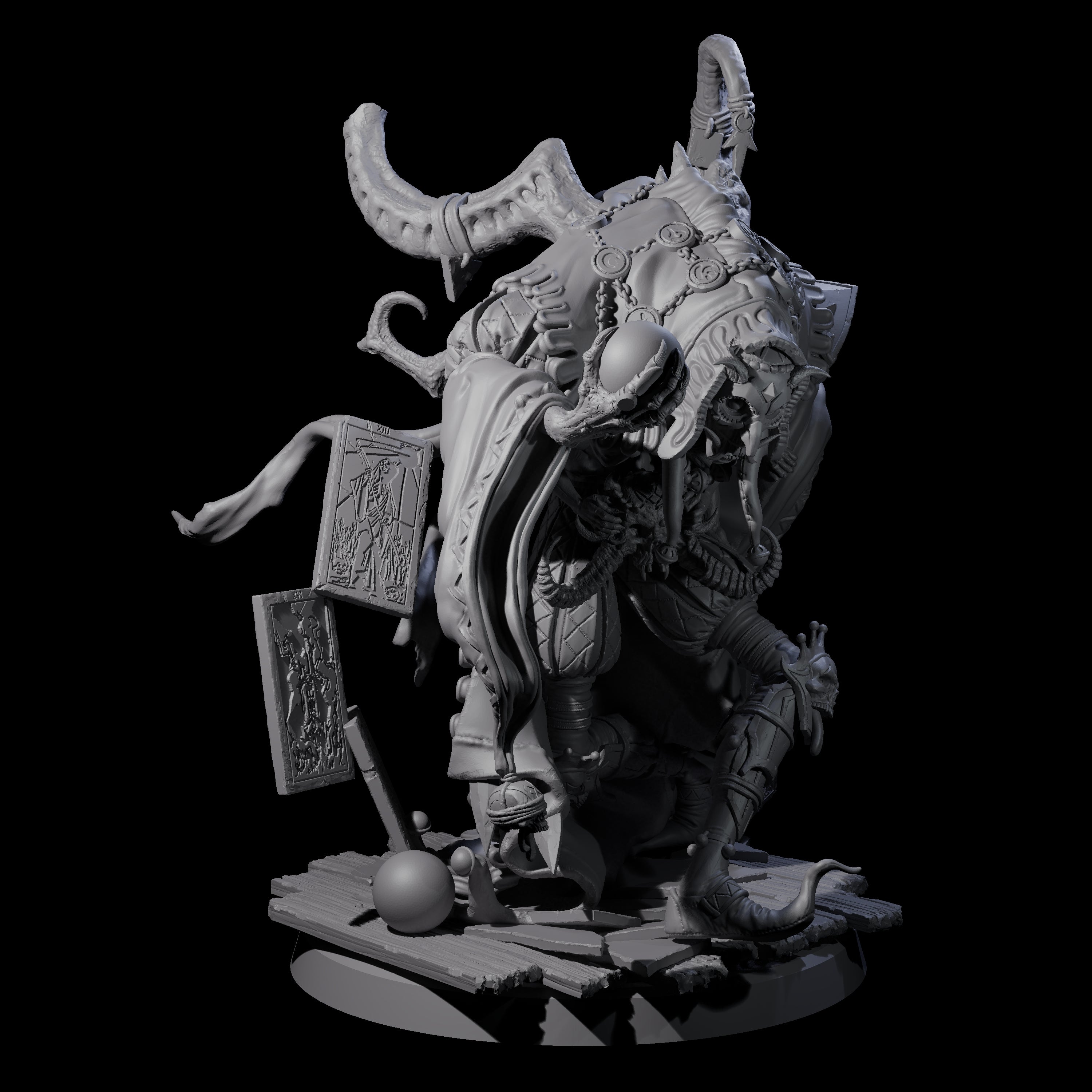 Four Deformed Mind Flayer Arcanists Miniature for Dungeons and Dragons, Pathfinder or other TTRPGs