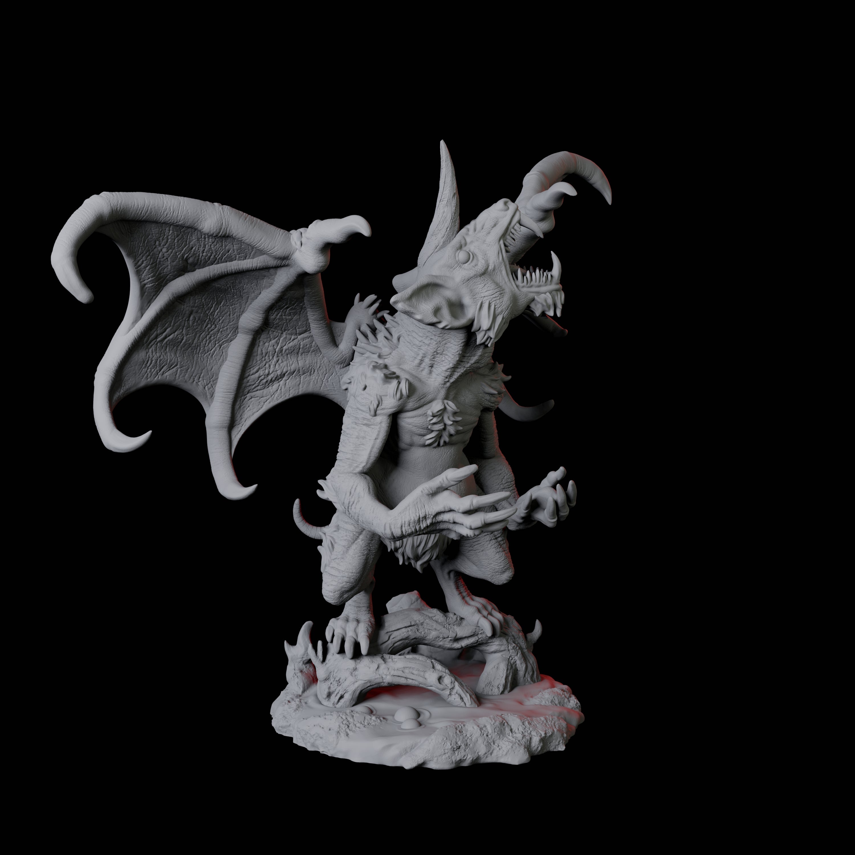 Four Demonic Rats Miniature for Dungeons and Dragons, Pathfinder or other TTRPGs