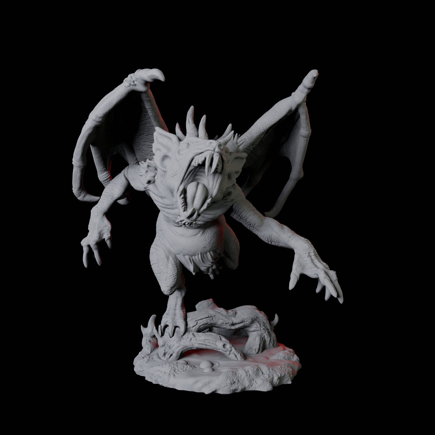 Four Demonic Rats Miniature for Dungeons and Dragons, Pathfinder or other TTRPGs
