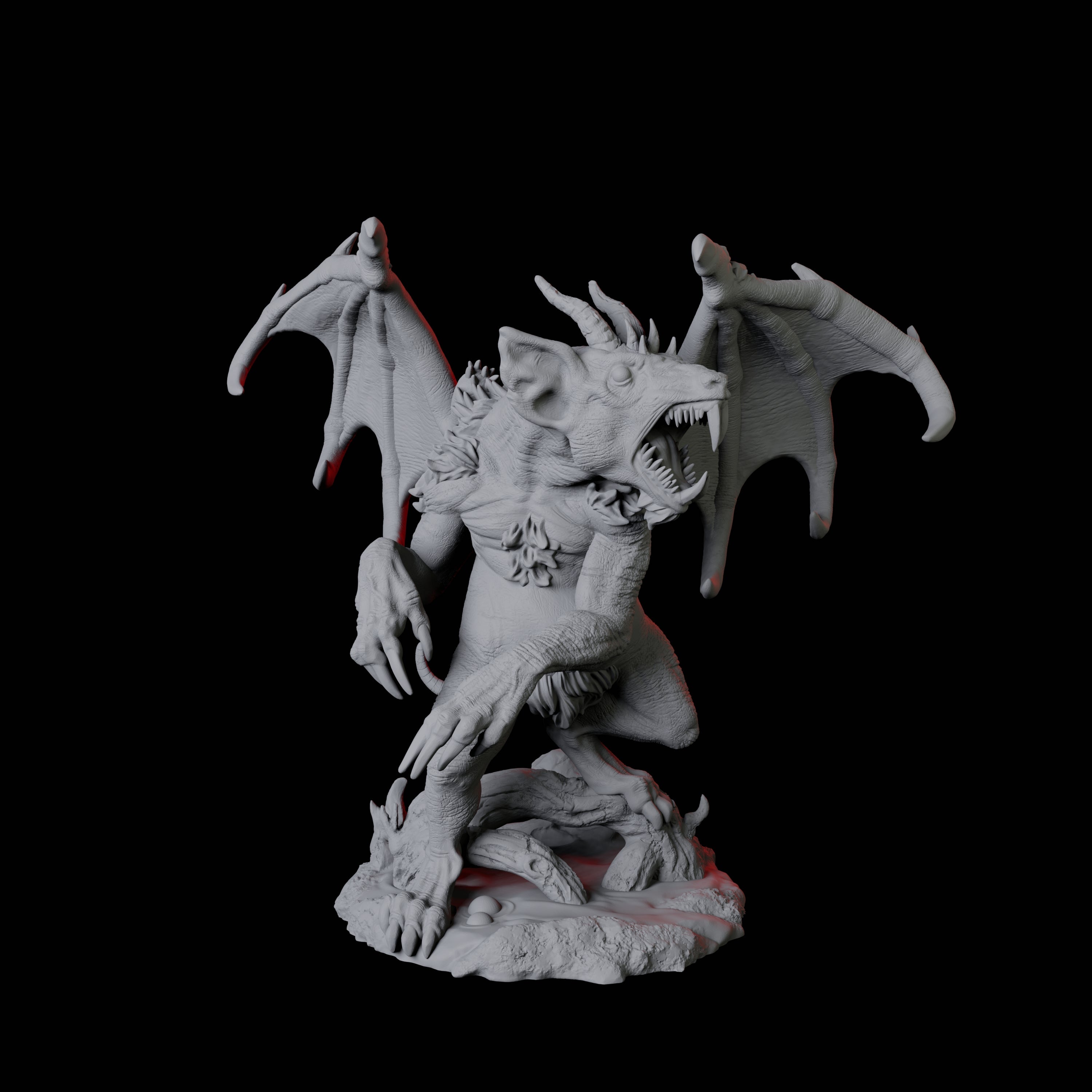 Four Demonic Rats Miniature for Dungeons and Dragons, Pathfinder or other TTRPGs