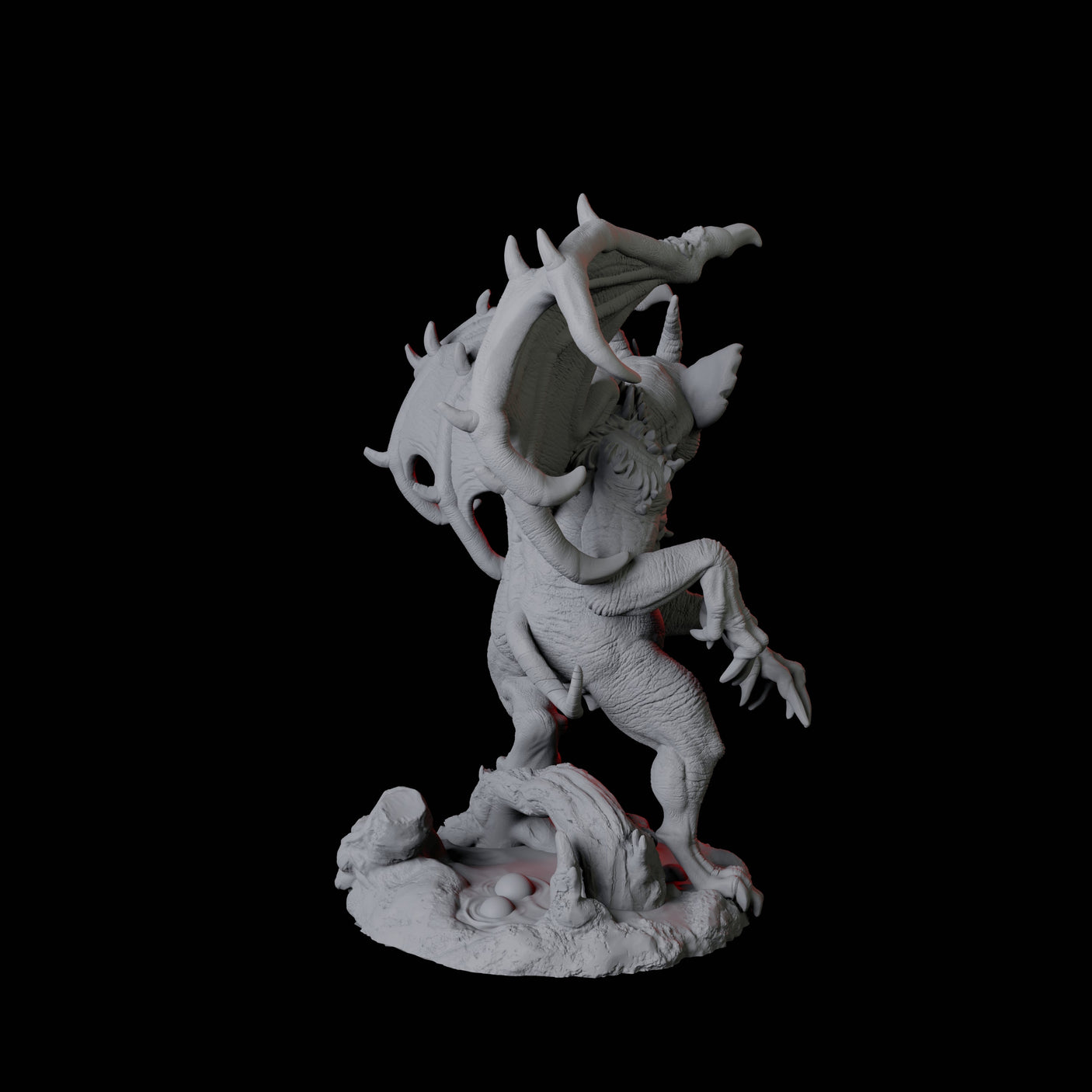 Four Demonic Rats Miniature for Dungeons and Dragons, Pathfinder or other TTRPGs