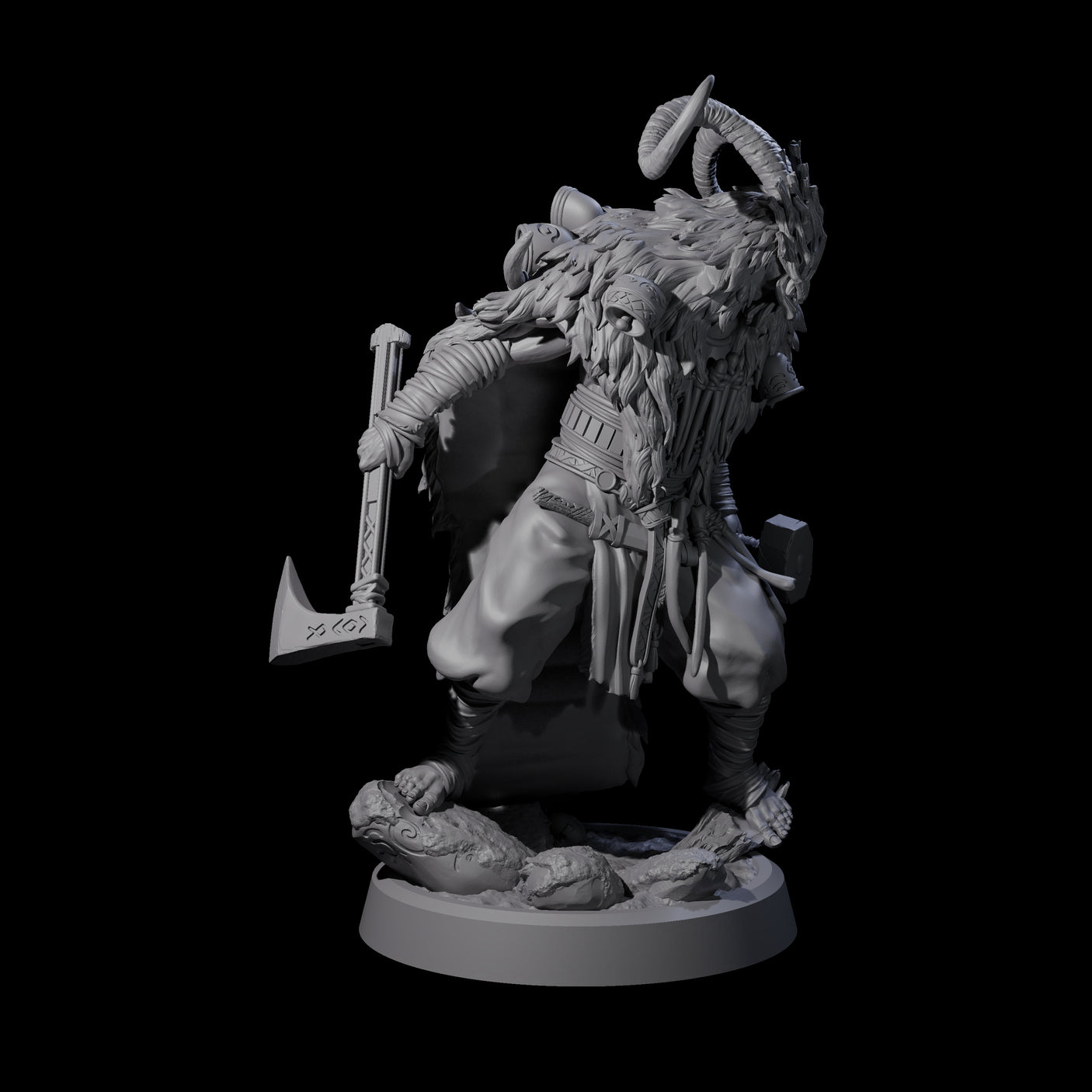 Four Deranged Pagan Cultists Miniature for Dungeons and Dragons, Pathfinder or other TTRPGs