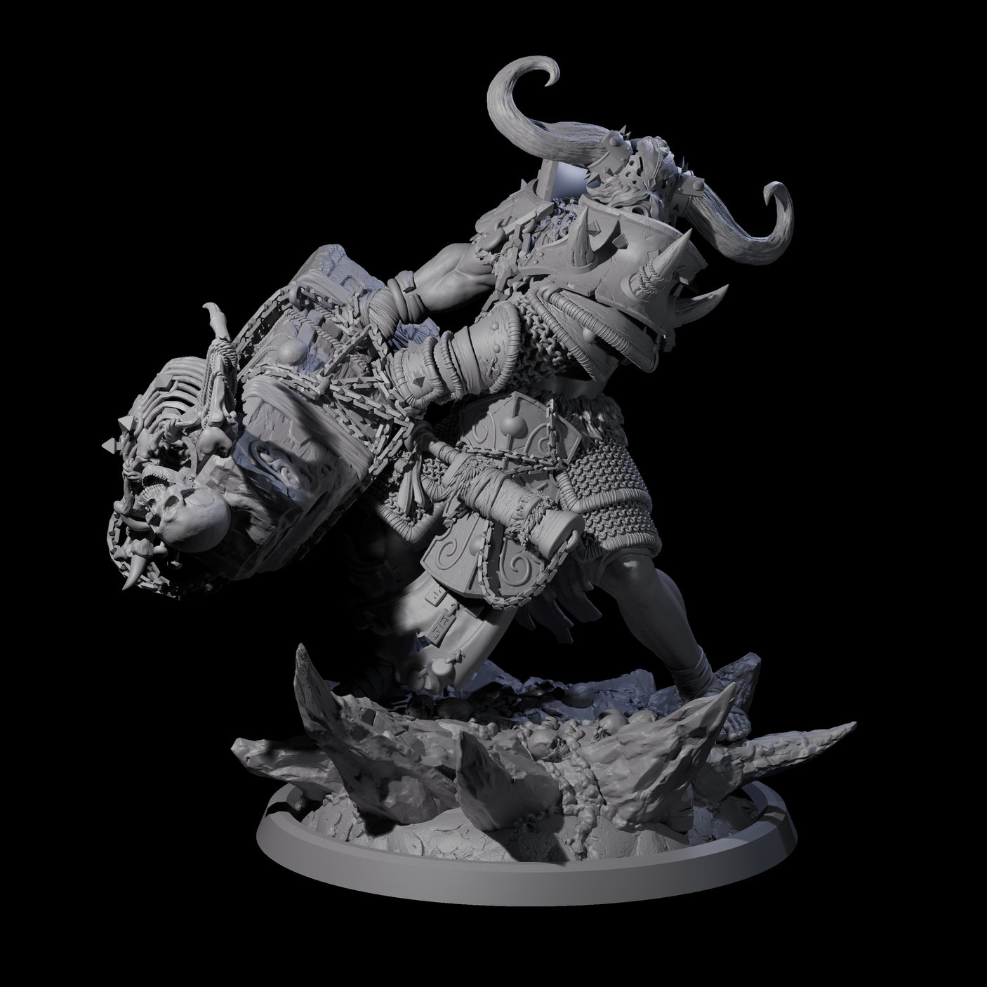 Four Descending Doomwalkers Miniature for Dungeons and Dragons, Pathfinder or other TTRPGs