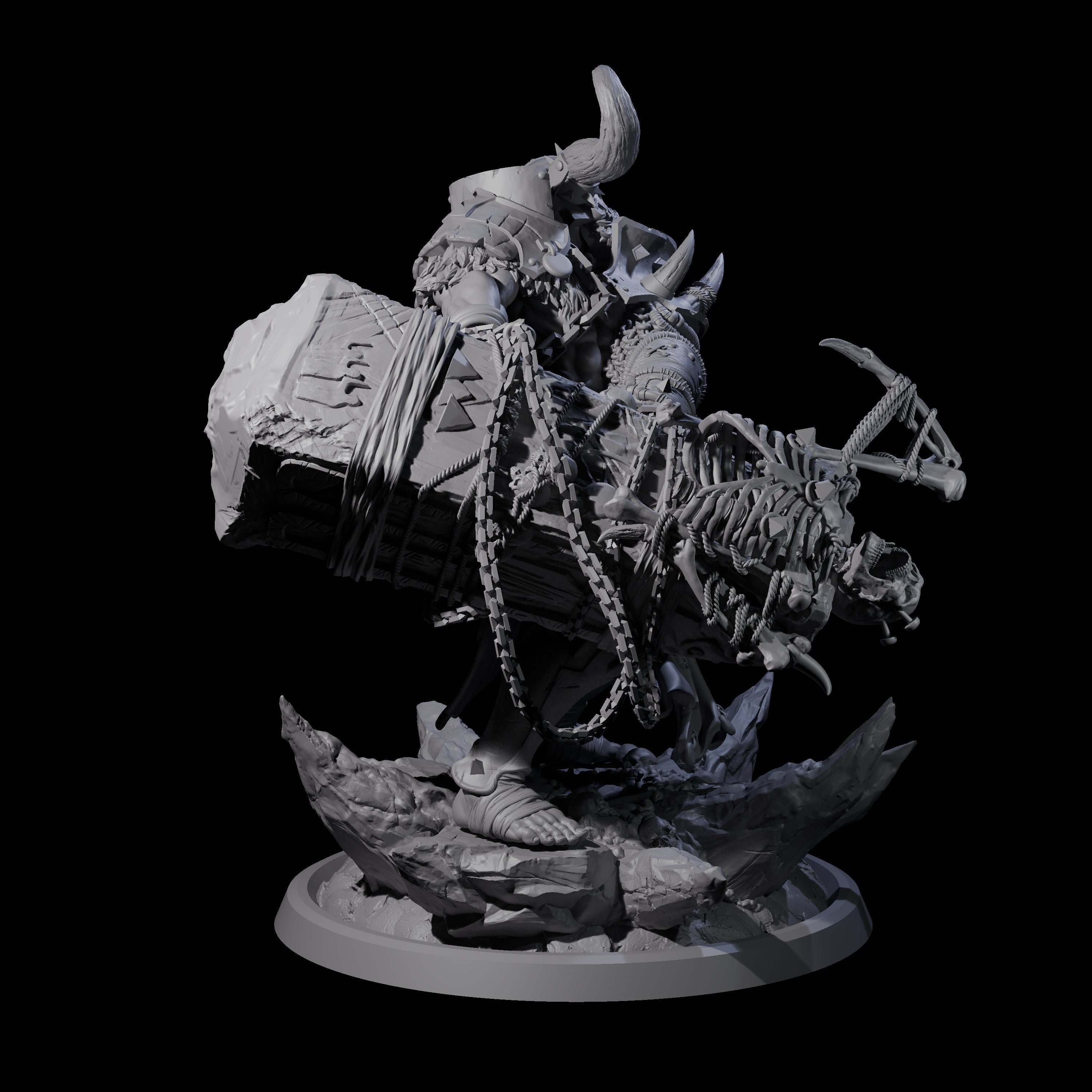 Four Descending Doomwalkers Miniature for Dungeons and Dragons, Pathfinder or other TTRPGs