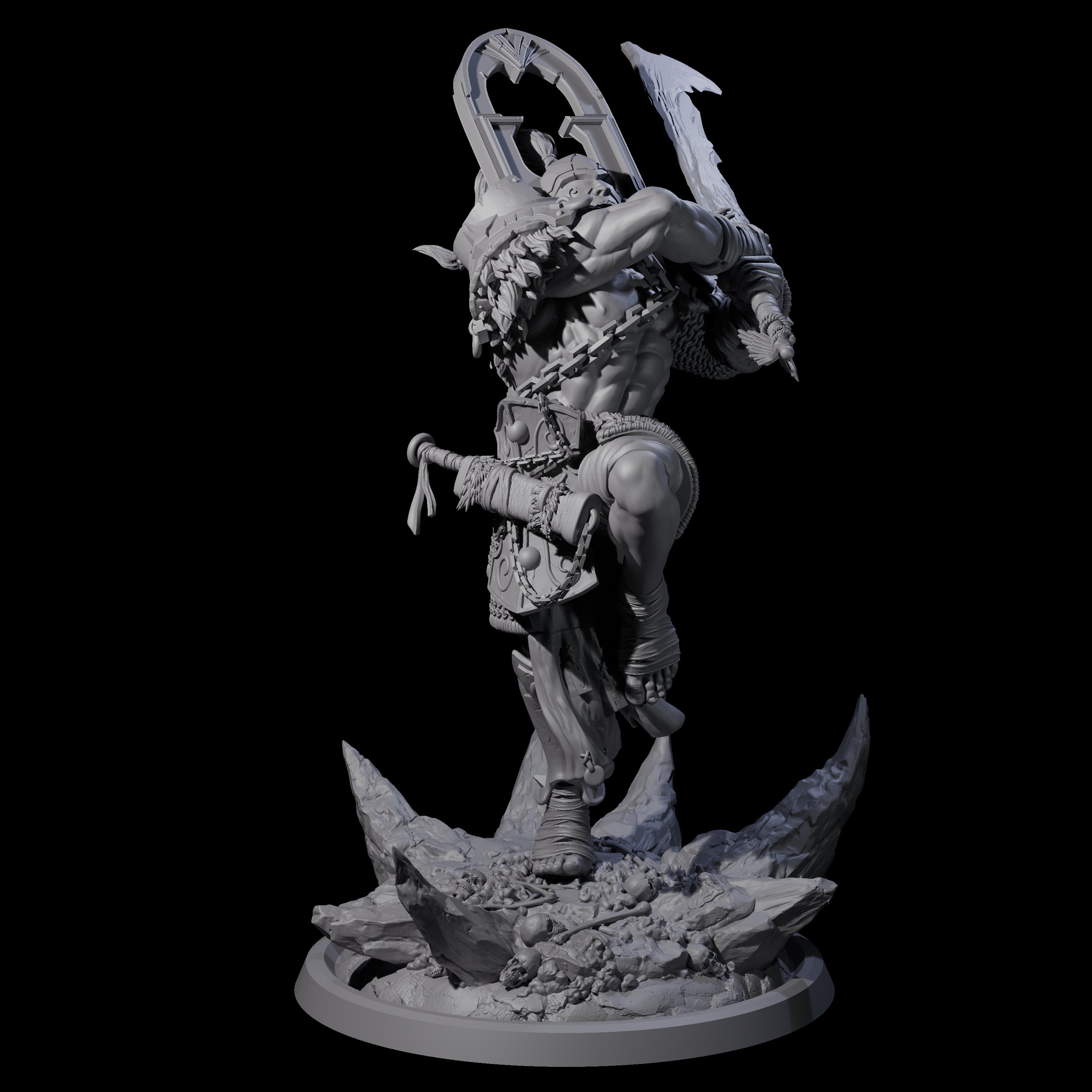 Four Descending Doomwalkers Miniature for Dungeons and Dragons, Pathfinder or other TTRPGs