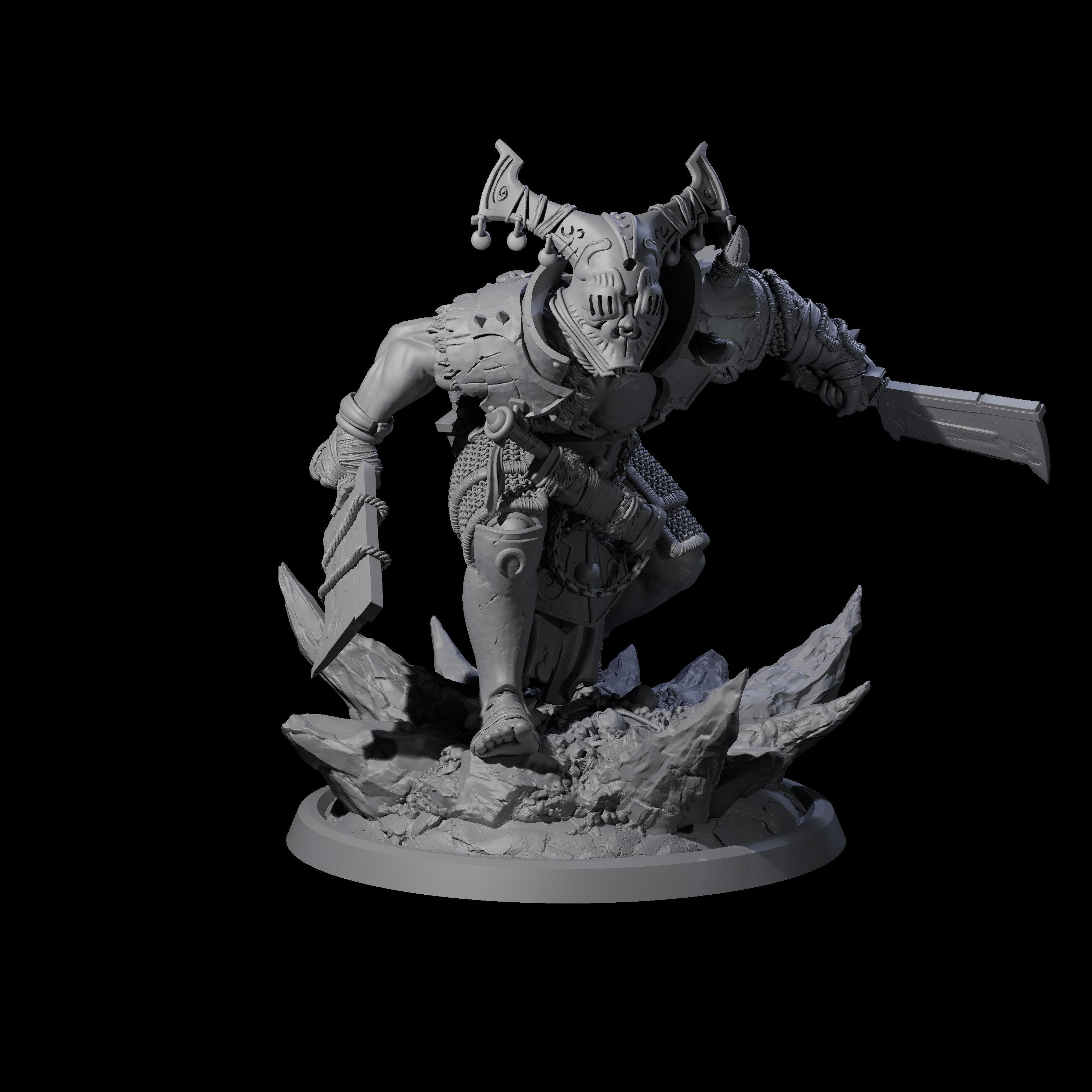 Four Descending Doomwalkers Miniature for Dungeons and Dragons, Pathfinder or other TTRPGs
