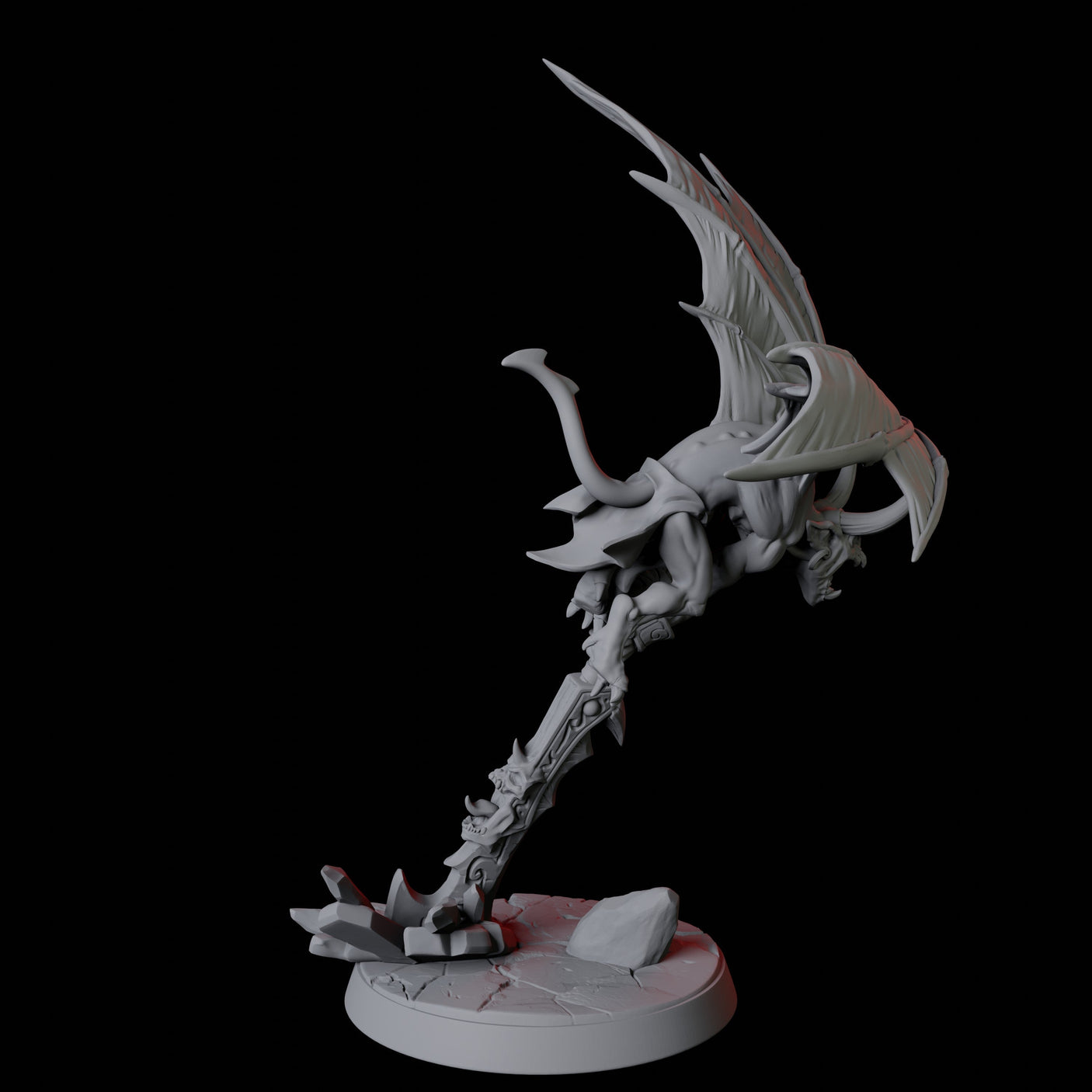 Four Devil Imps Miniature for Dungeons and Dragons, Pathfinder or other TTRPGs