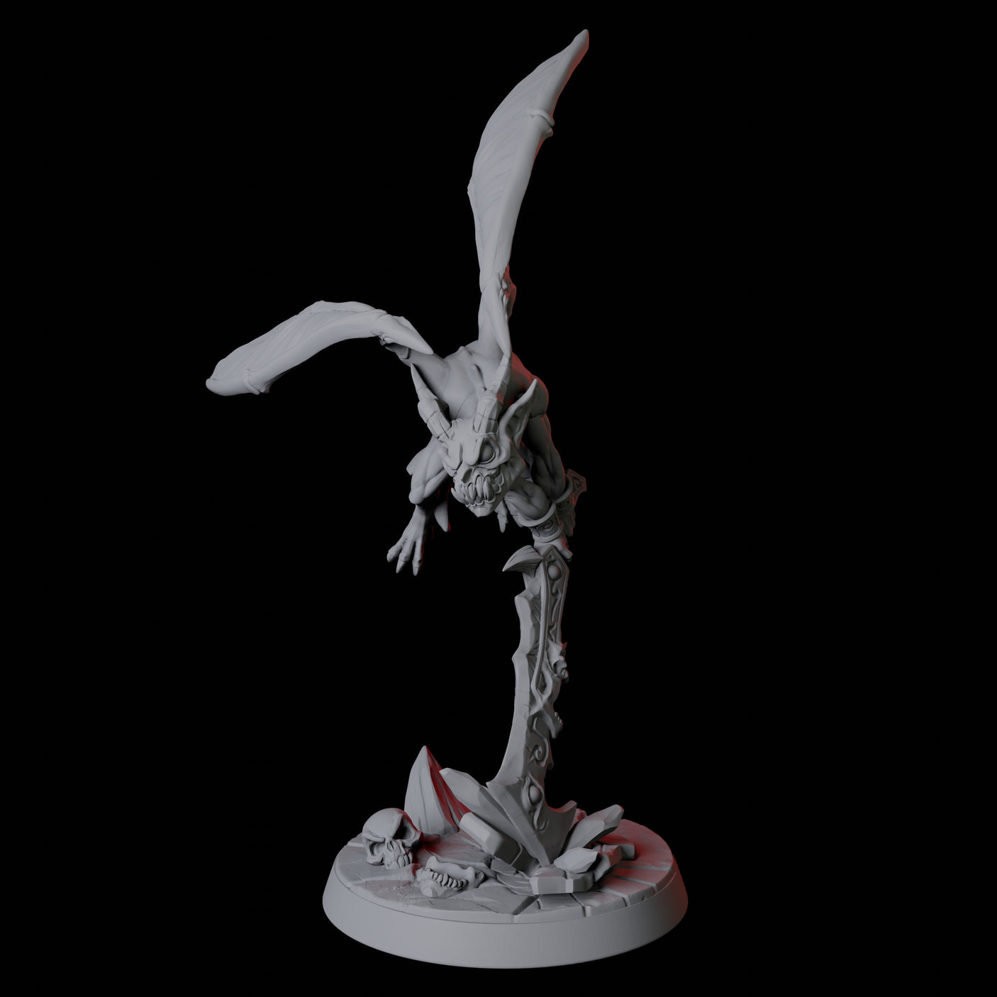Four Devil Imps Miniature for Dungeons and Dragons, Pathfinder or other TTRPGs