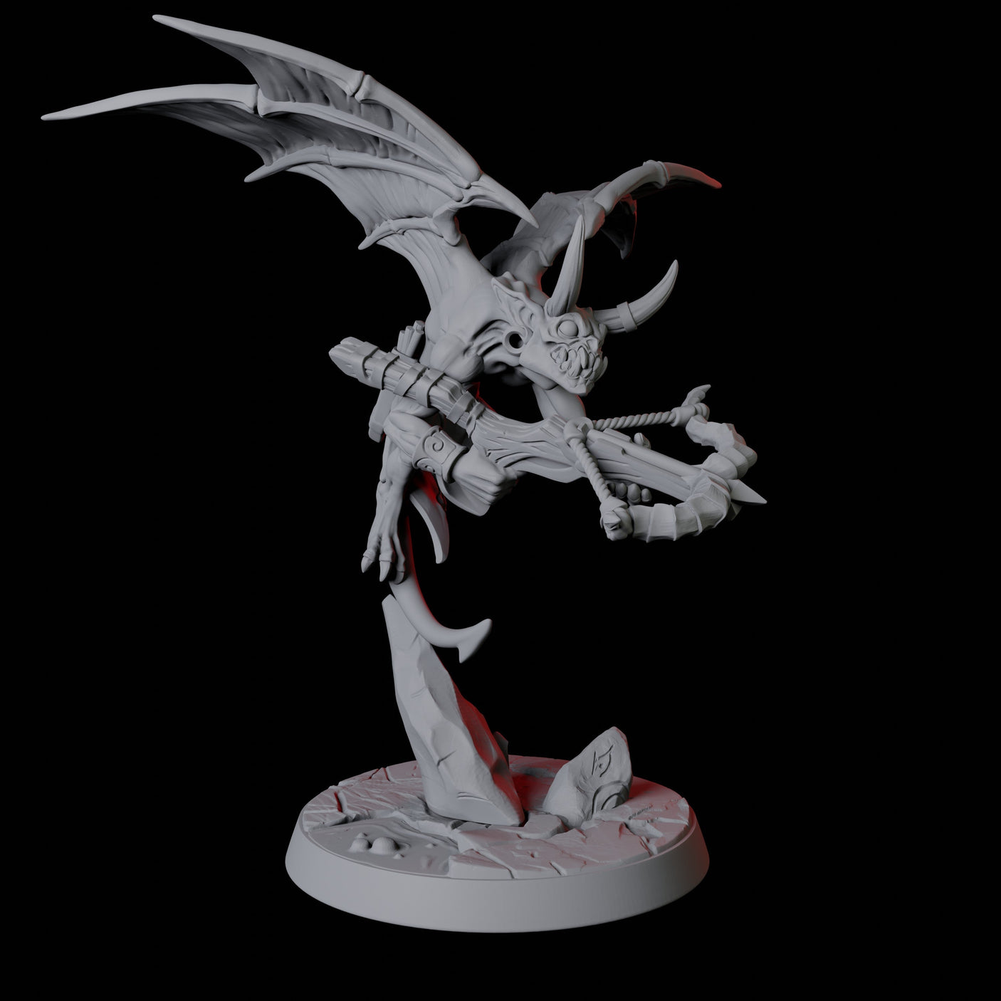 Four Devil Imps Miniature for Dungeons and Dragons, Pathfinder or other TTRPGs