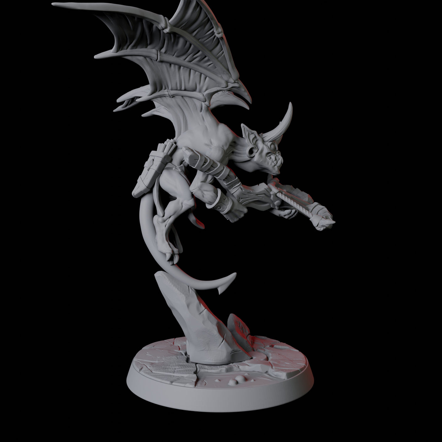 Four Devil Imps Miniature for Dungeons and Dragons, Pathfinder or other TTRPGs