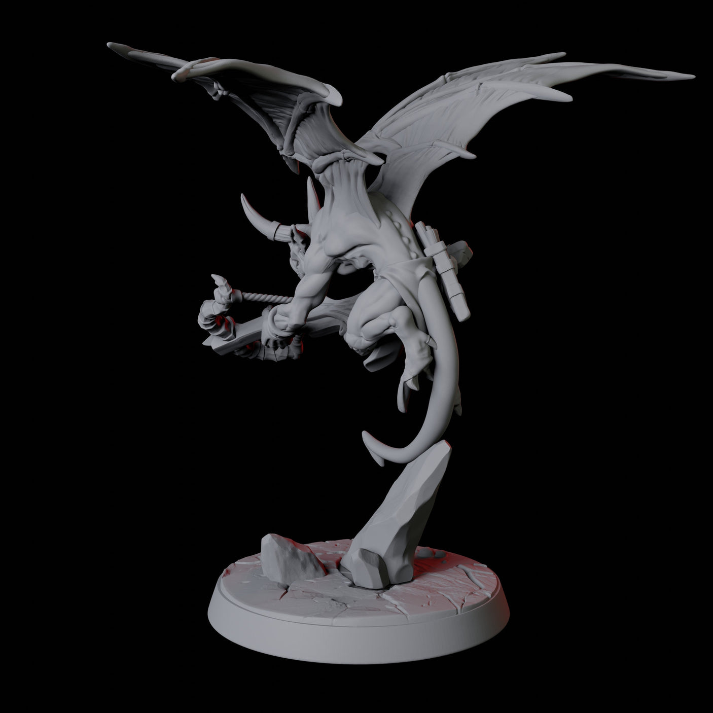 Four Devil Imps Miniature for Dungeons and Dragons, Pathfinder or other TTRPGs