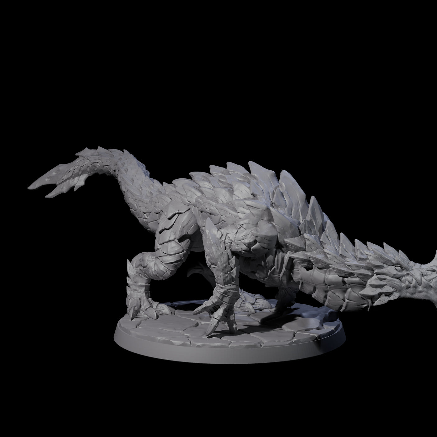 Four Devious Burrowdrakes Miniature for Dungeons and Dragons, Pathfinder or other TTRPGs