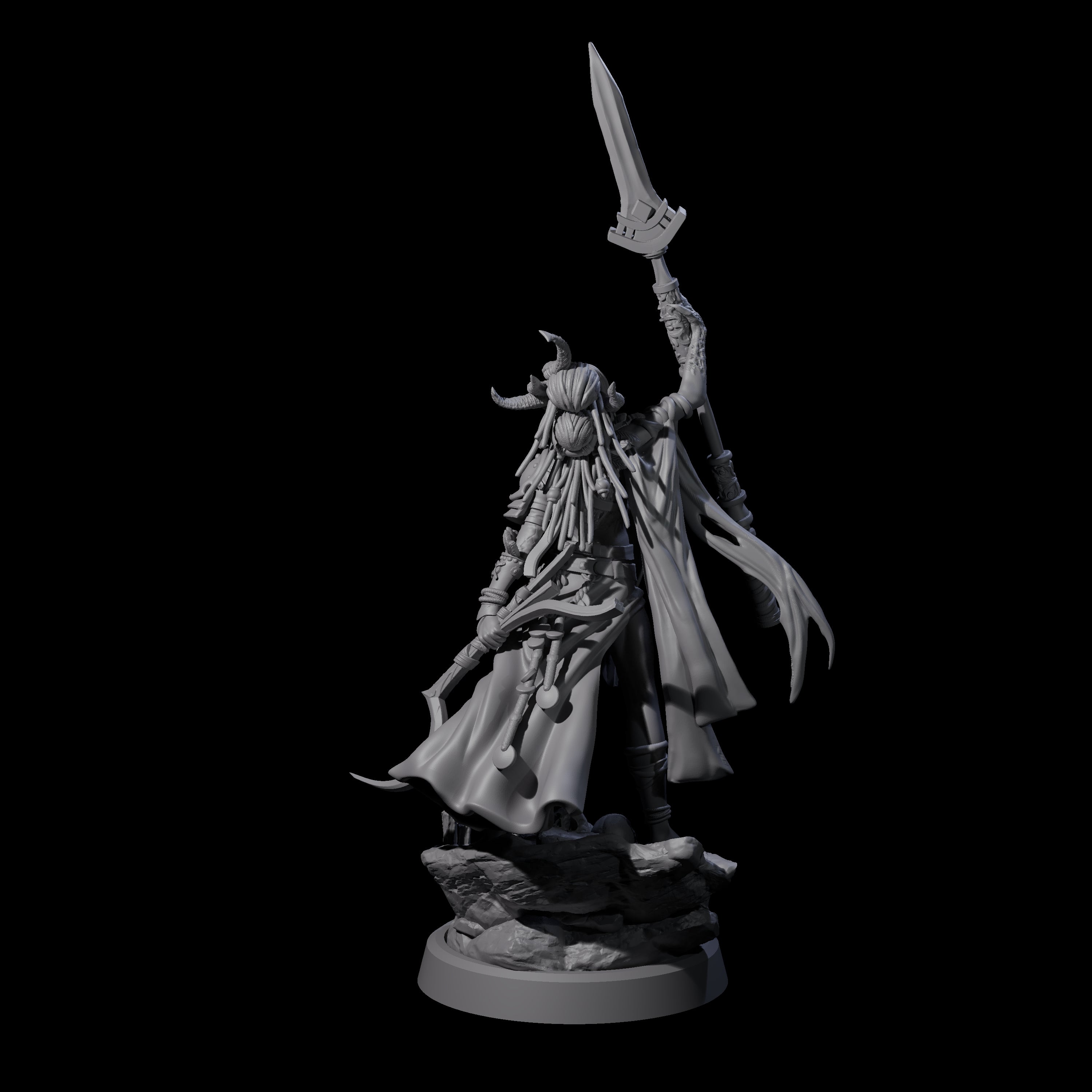 Four Disfigured Witches Miniature for Dungeons and Dragons, Pathfinder or other TTRPGs