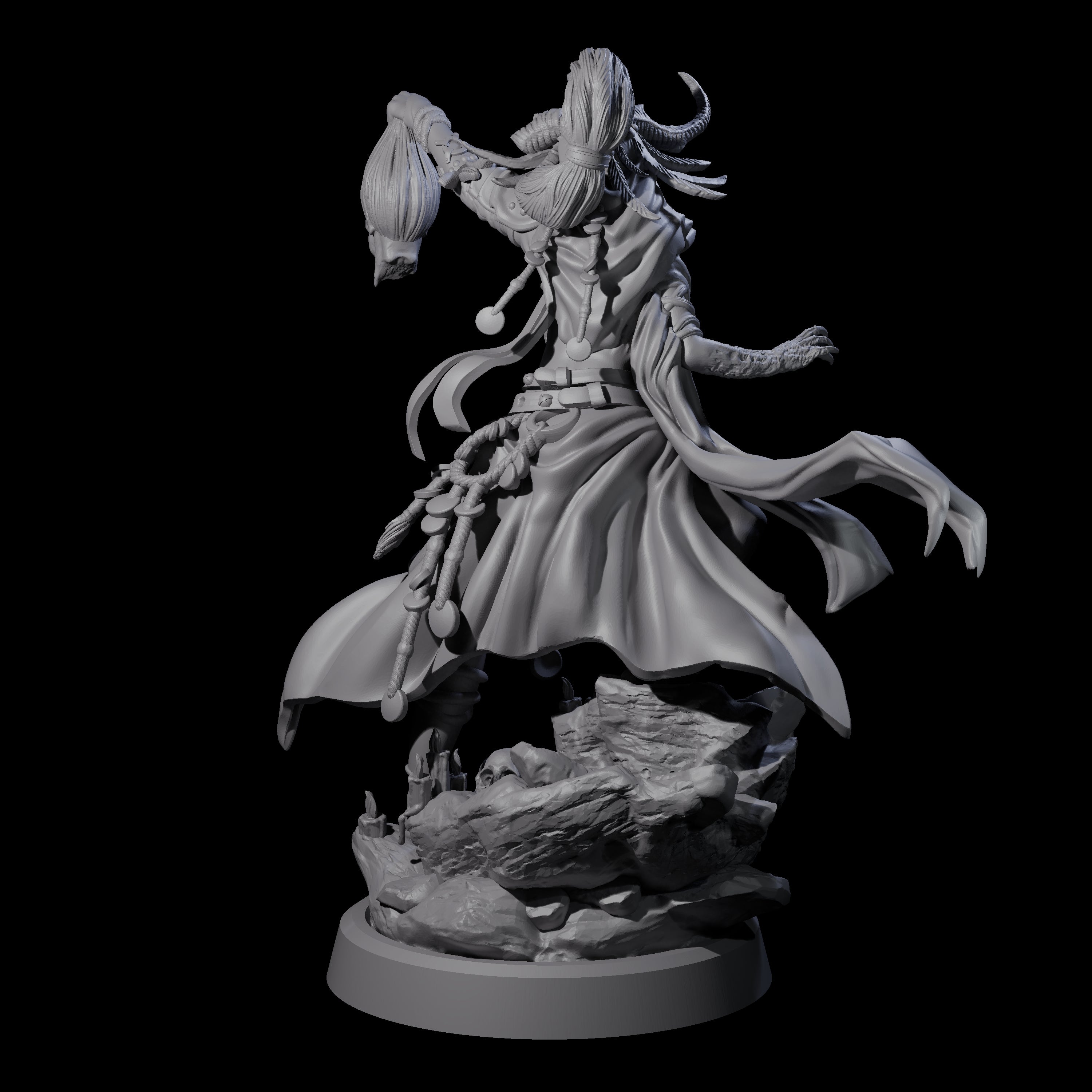 Four Disfigured Witches Miniature for Dungeons and Dragons, Pathfinder or other TTRPGs