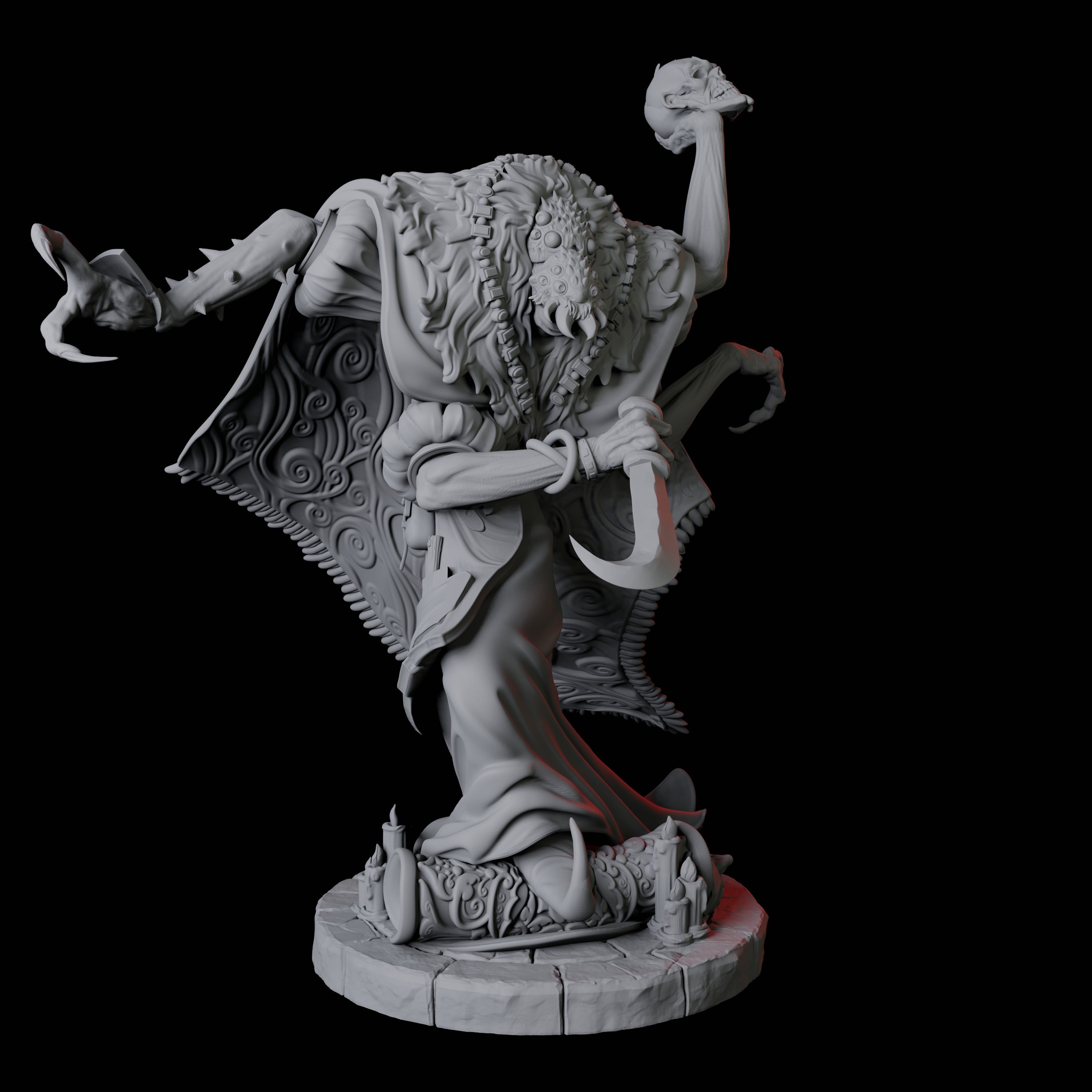 Four Disguised Quelaunts Miniature for Dungeons and Dragons, Pathfinder or other TTRPGs