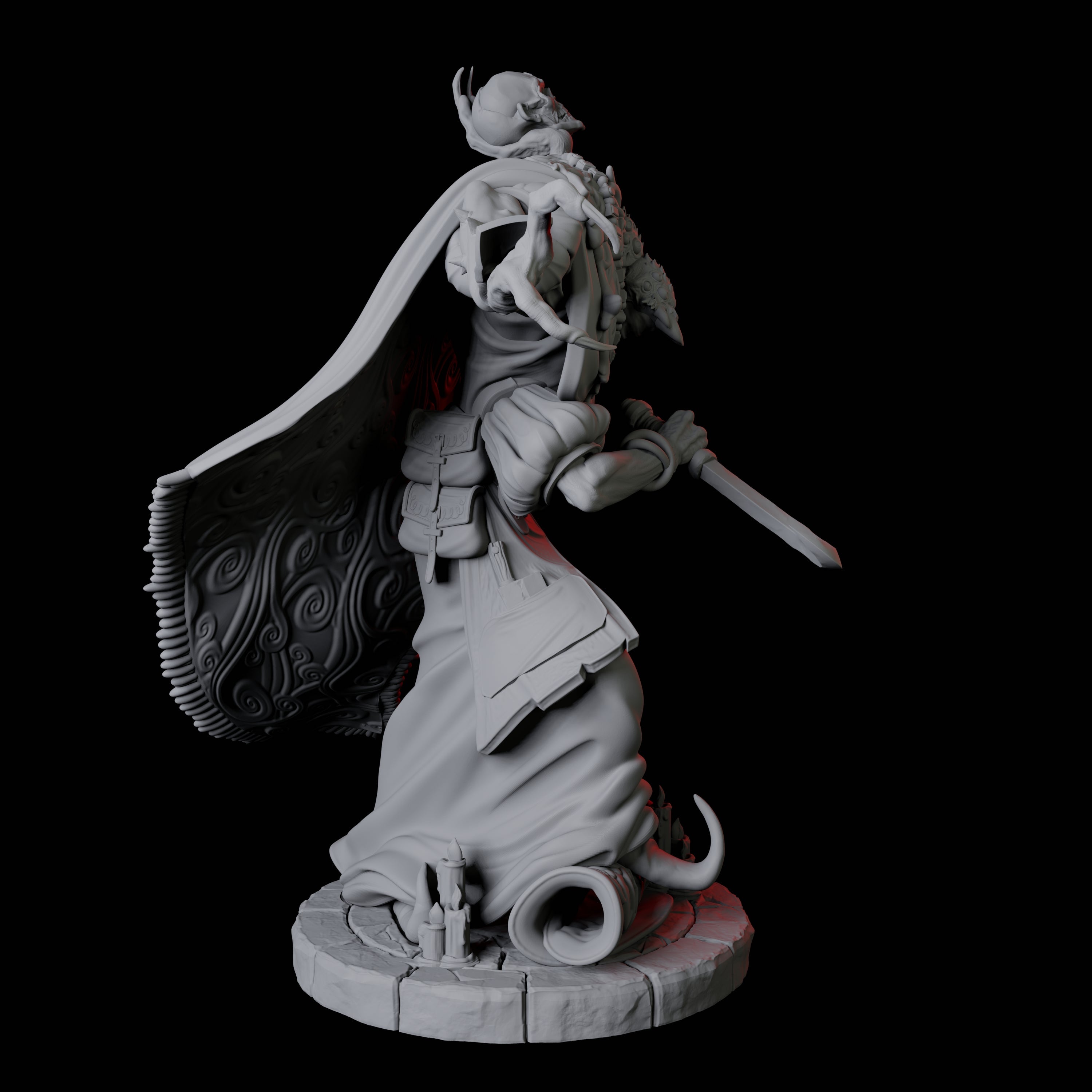 Four Disguised Quelaunts Miniature for Dungeons and Dragons, Pathfinder or other TTRPGs