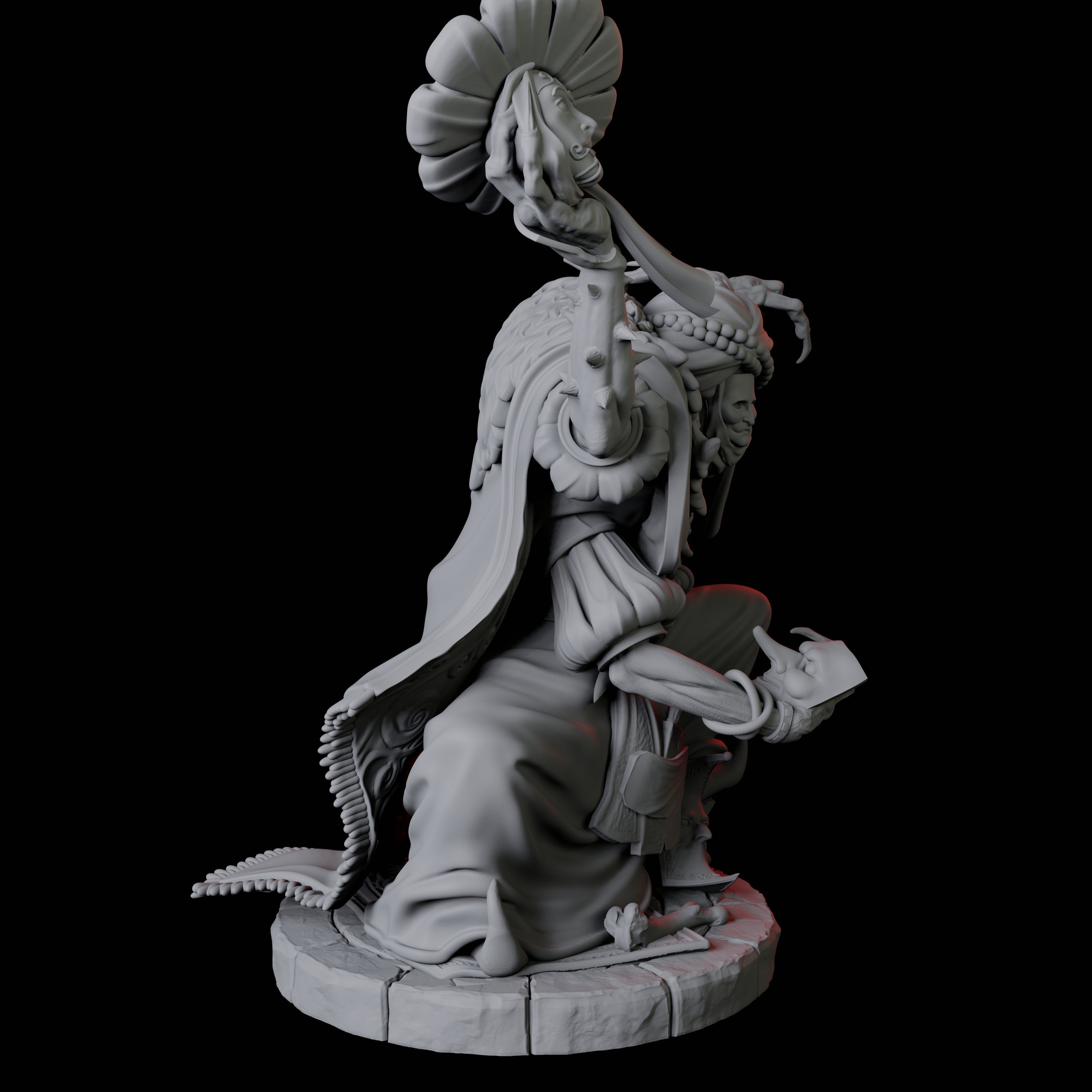 Four Disguised Quelaunts Miniature for Dungeons and Dragons, Pathfinder or other TTRPGs