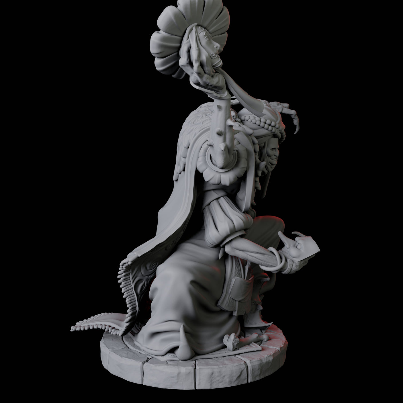 Four Disguised Quelaunts Miniature for Dungeons and Dragons, Pathfinder or other TTRPGs