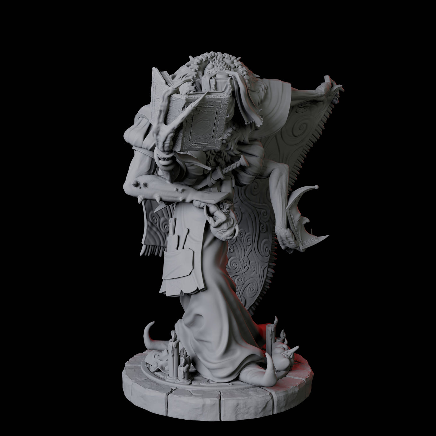 Four Disguised Quelaunts Miniature for Dungeons and Dragons, Pathfinder or other TTRPGs