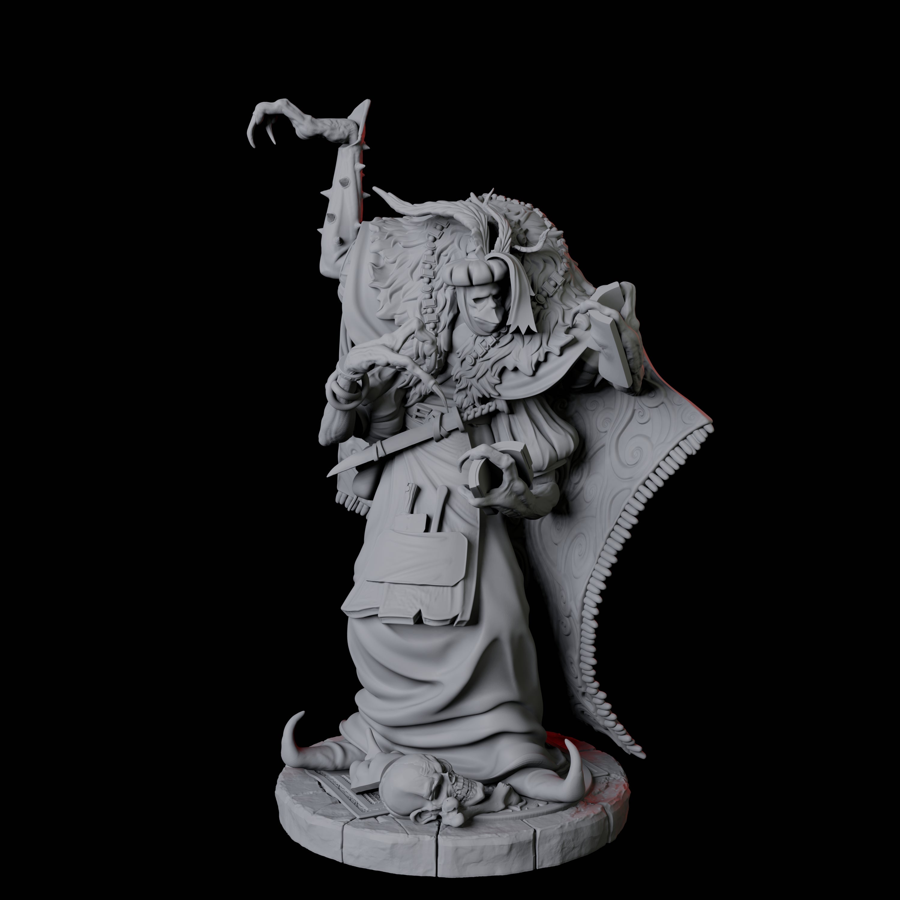 Four Disguised Quelaunts Miniature for Dungeons and Dragons, Pathfinder or other TTRPGs