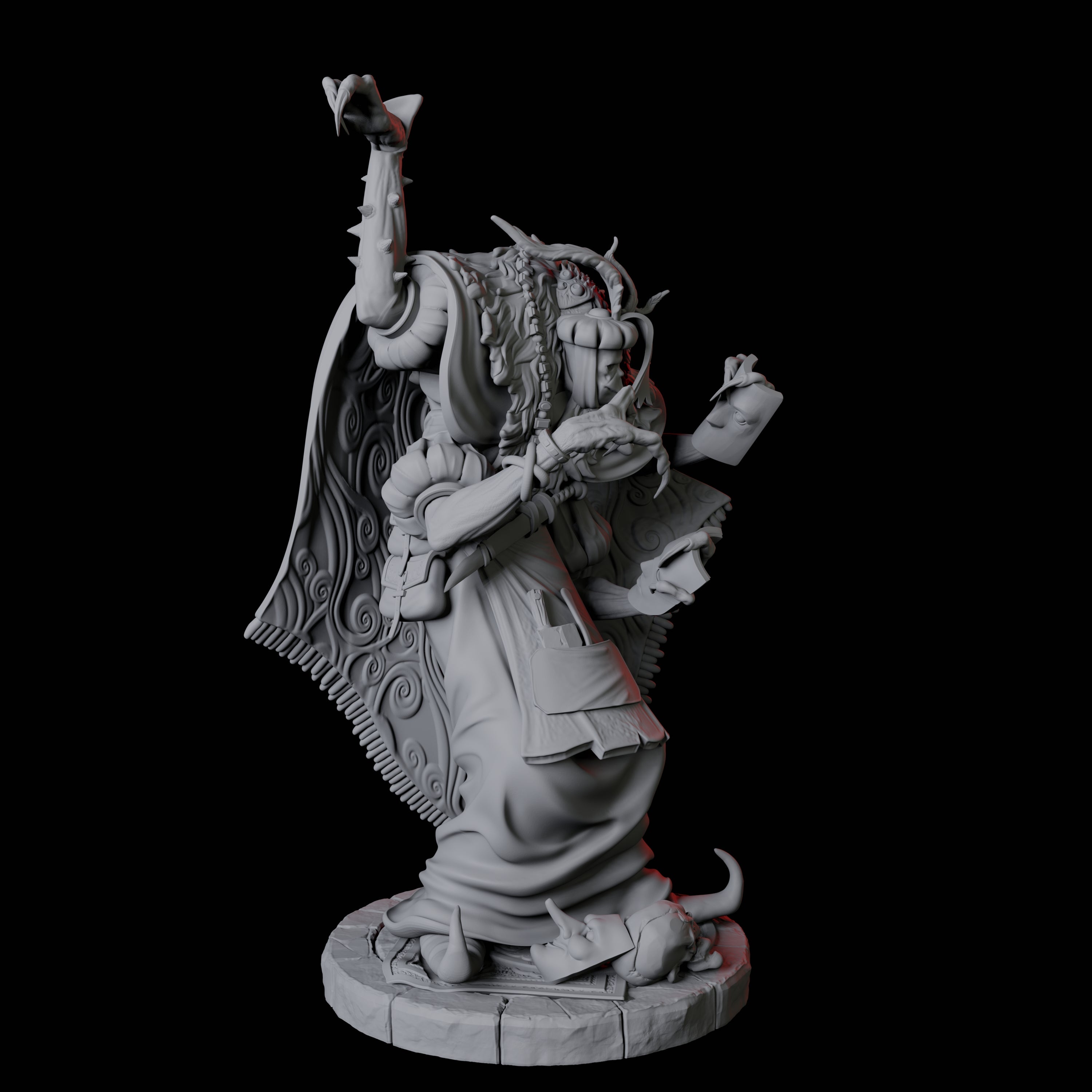 Four Disguised Quelaunts Miniature for Dungeons and Dragons, Pathfinder or other TTRPGs