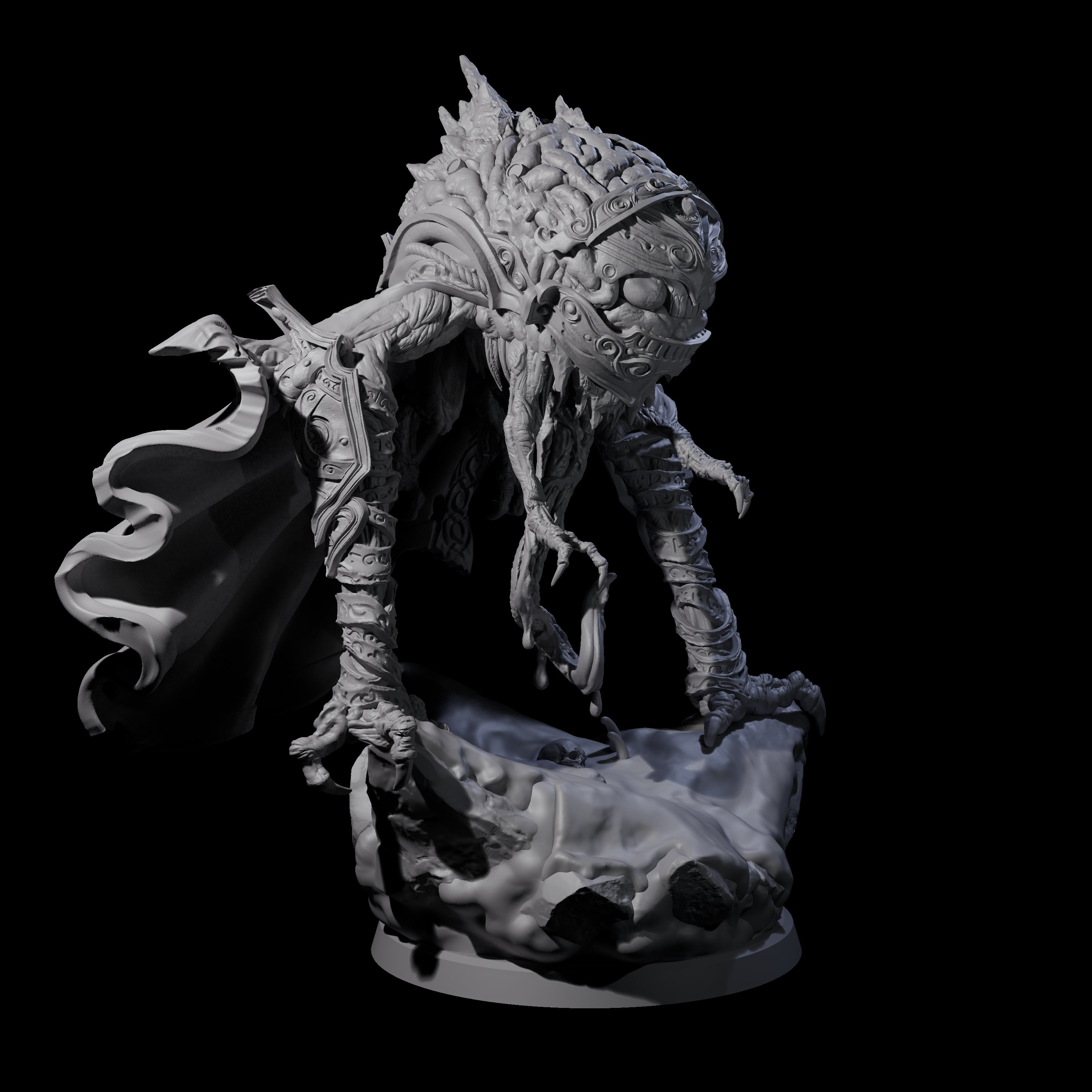 Four Evolved Intellect Devourers Miniature for Dungeons and Dragons, Pathfinder or other TTRPGs