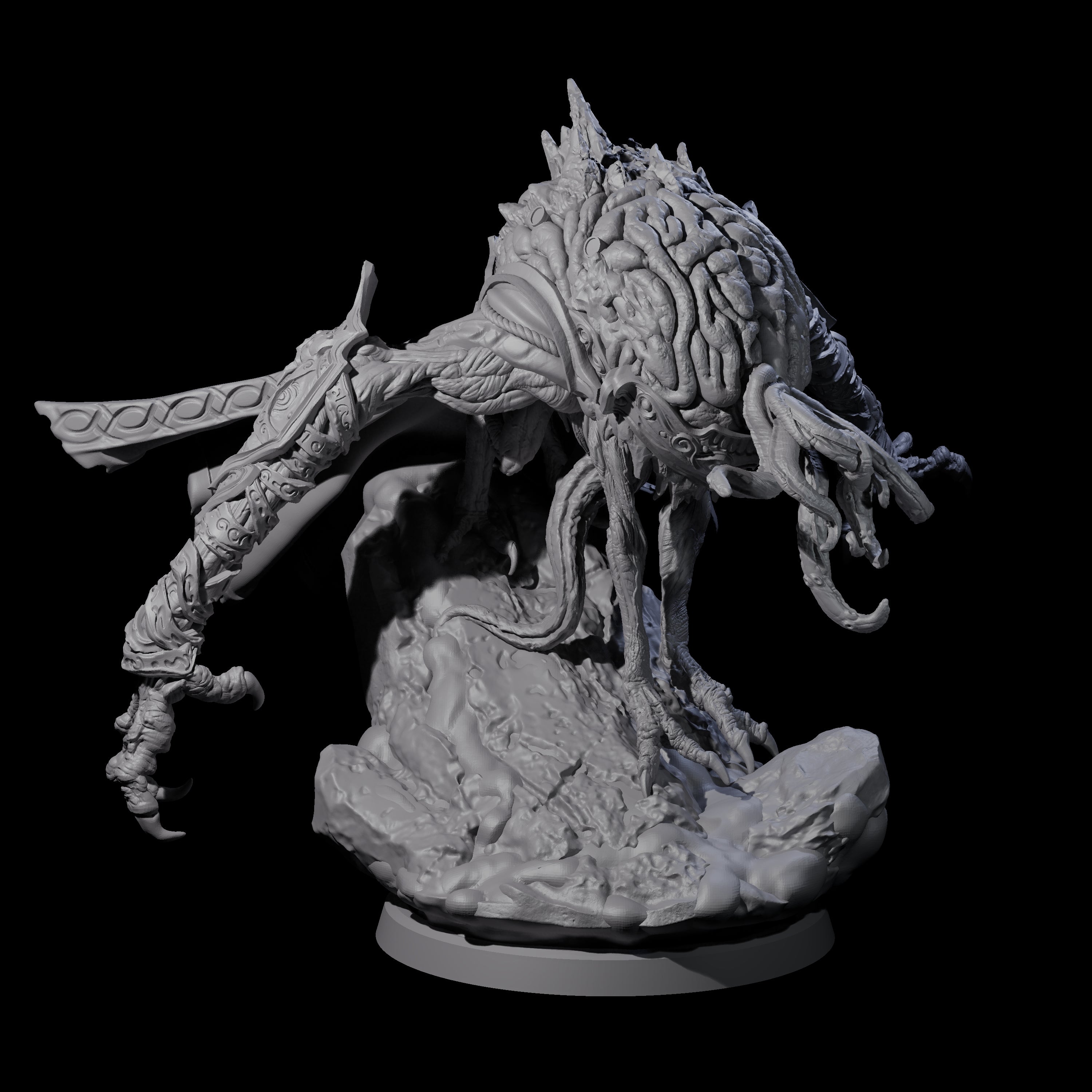 Four Evolved Intellect Devourers Miniature for Dungeons and Dragons, Pathfinder or other TTRPGs