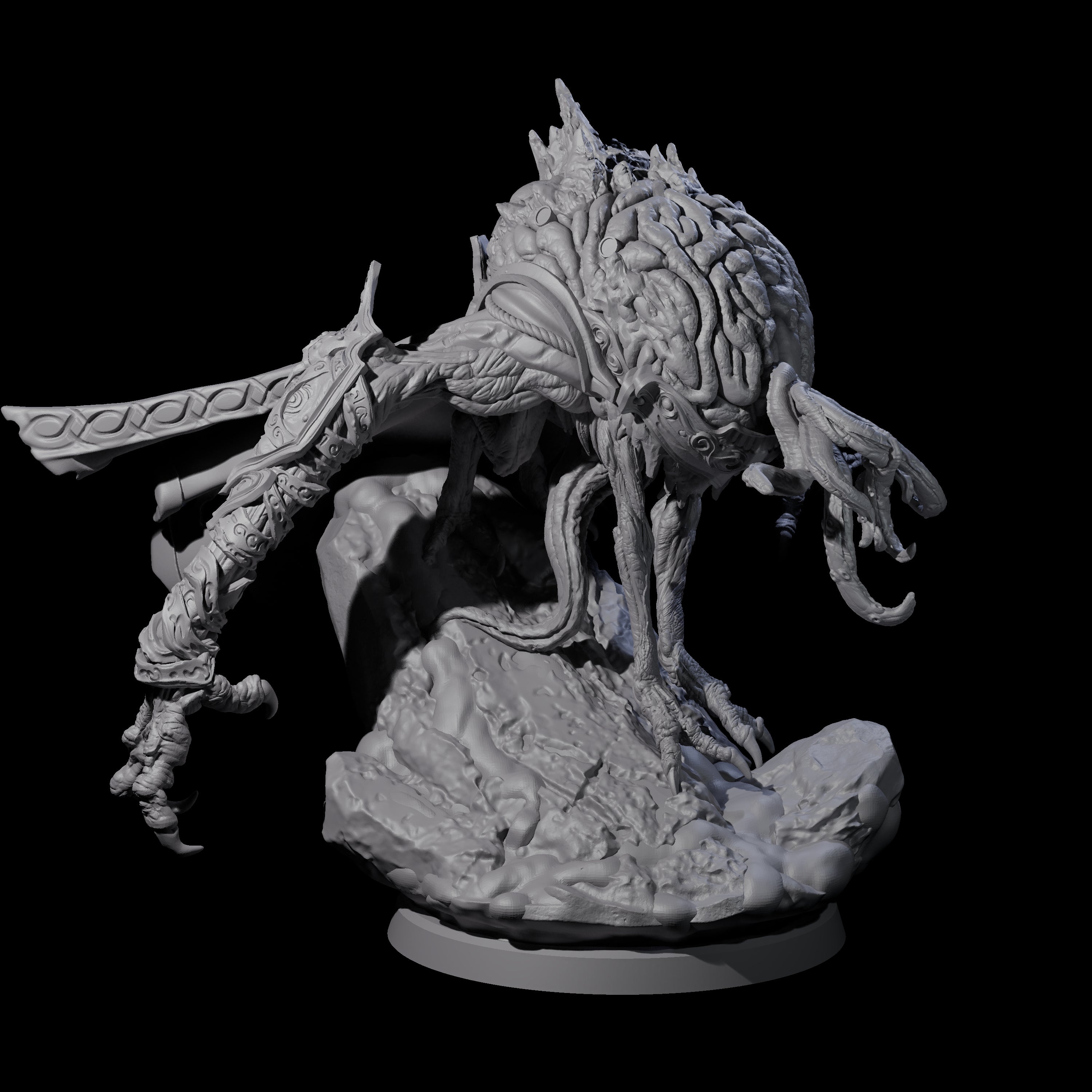 Four Evolved Intellect Devourers Miniature for Dungeons and Dragons, Pathfinder or other TTRPGs