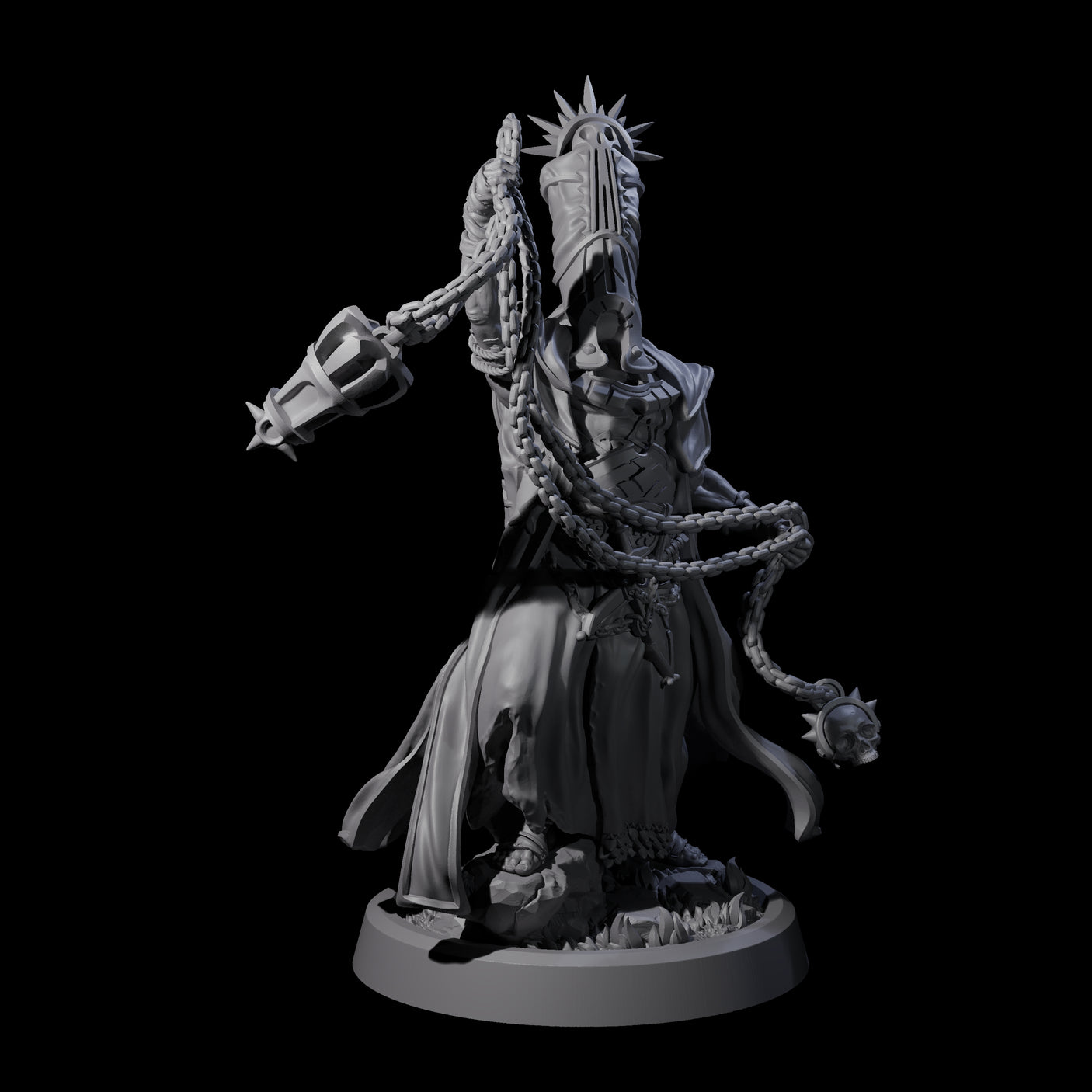 Four Fanatical Orcales Miniature for Dungeons and Dragons, Pathfinder or other TTRPGs