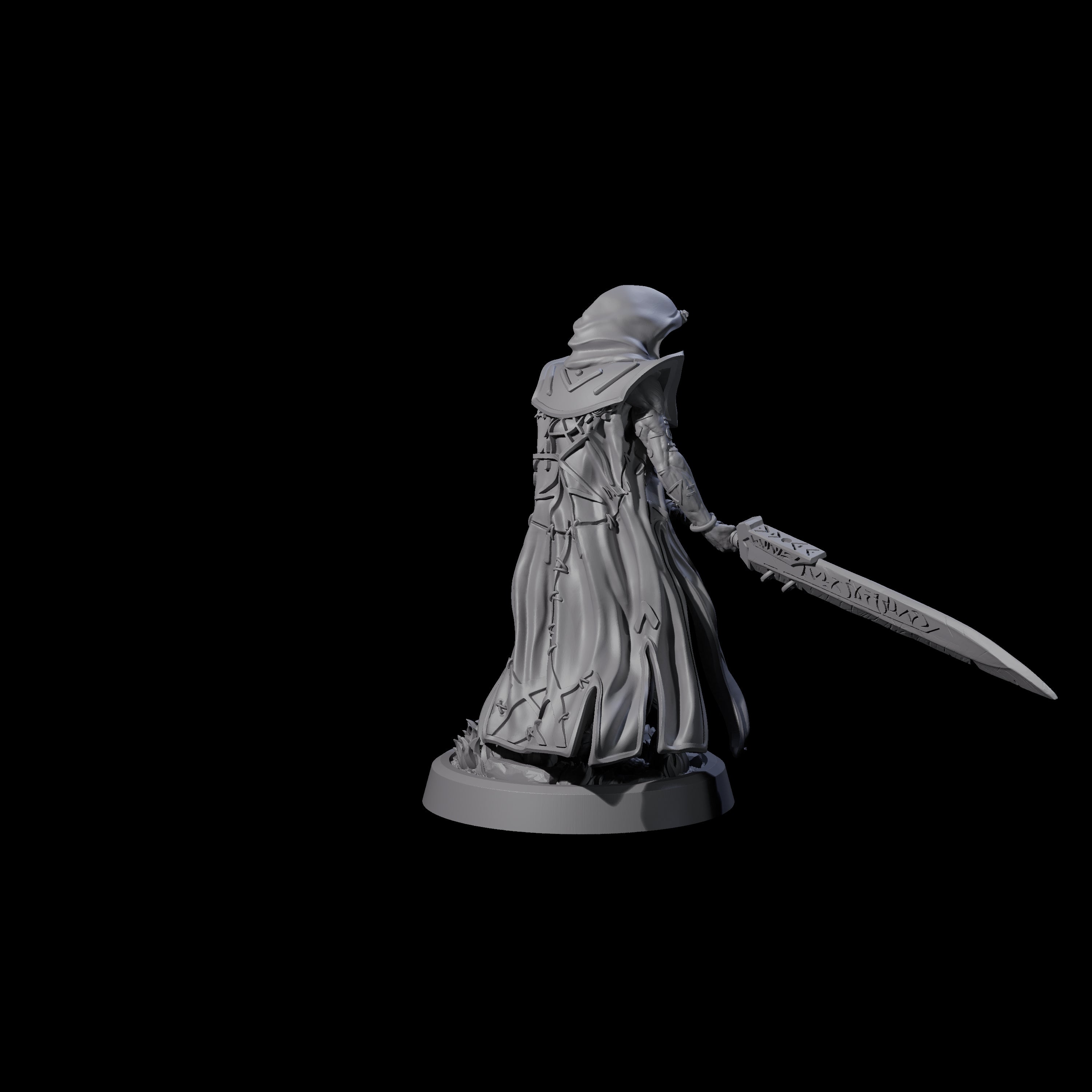 Four Fanatical Orcales Miniature for Dungeons and Dragons, Pathfinder or other TTRPGs