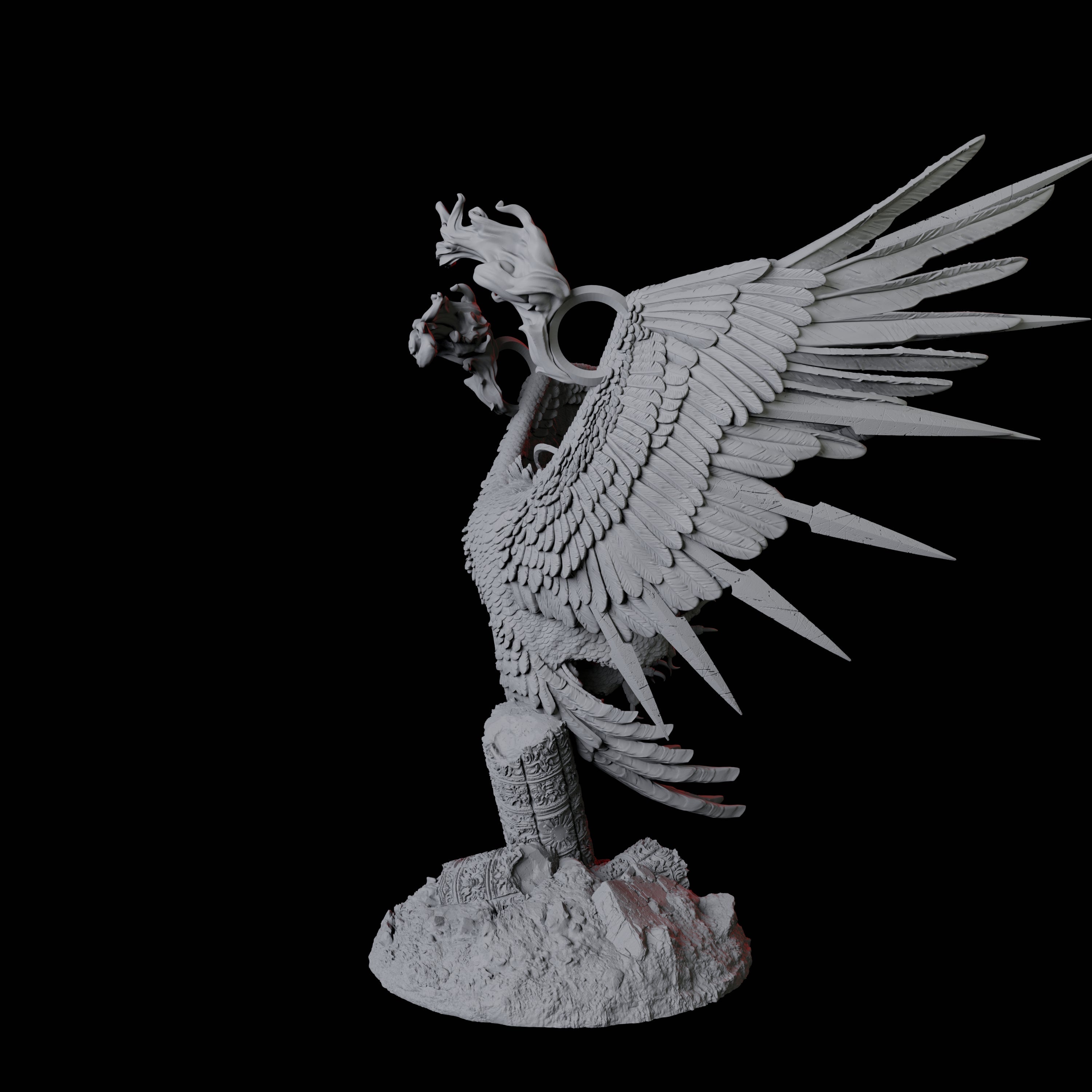 Four Fiery Phoenix Miniature for Dungeons and Dragons, Pathfinder or other TTRPGs
