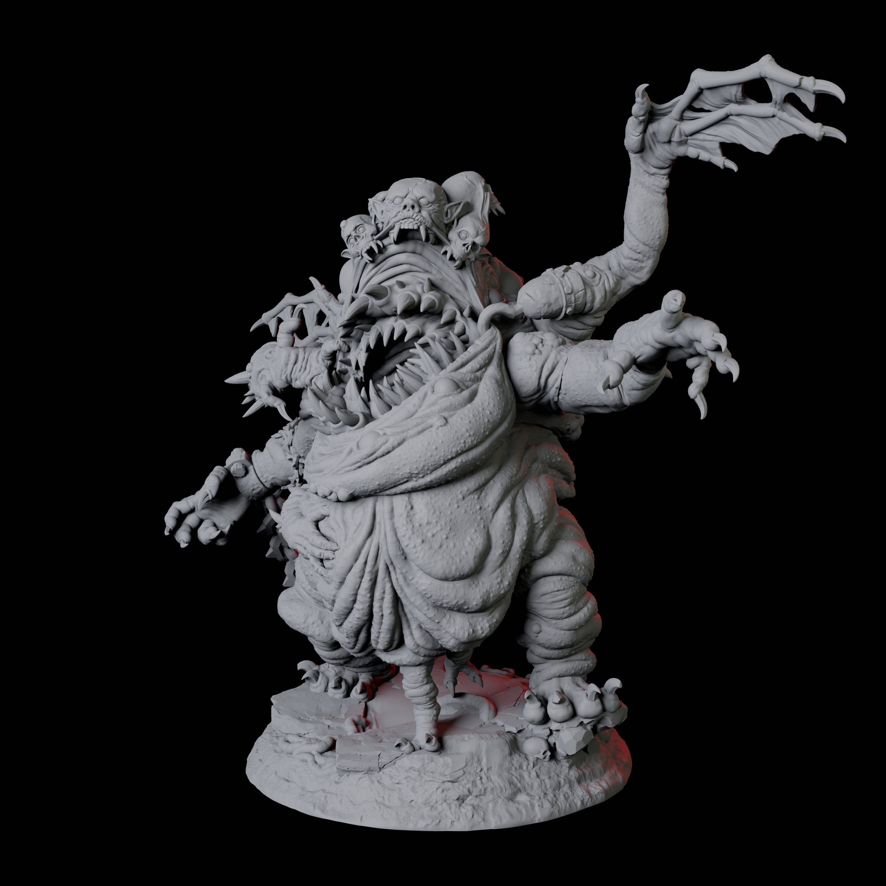 Four Fleshwarped Irnakurse Miniature for Dungeons and Dragons, Pathfinder or other TTRPGs