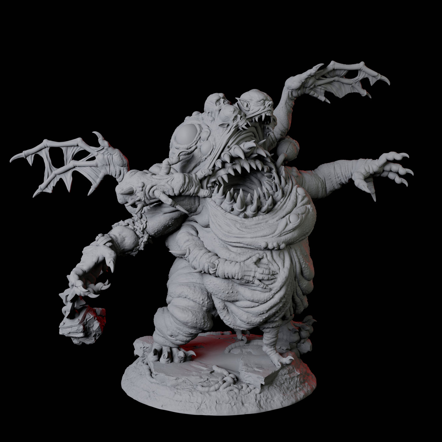 Four Fleshwarped Irnakurse Miniature for Dungeons and Dragons, Pathfinder or other TTRPGs