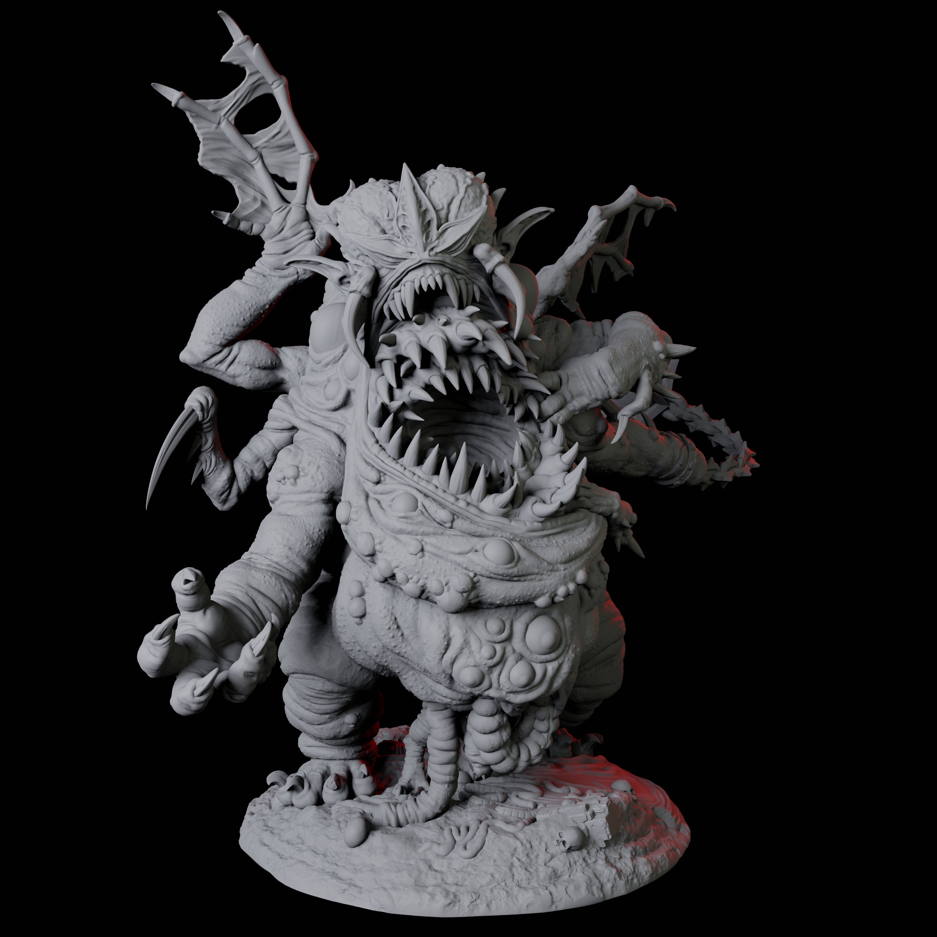 Four Fleshwarped Irnakurse Miniature for Dungeons and Dragons, Pathfinder or other TTRPGs