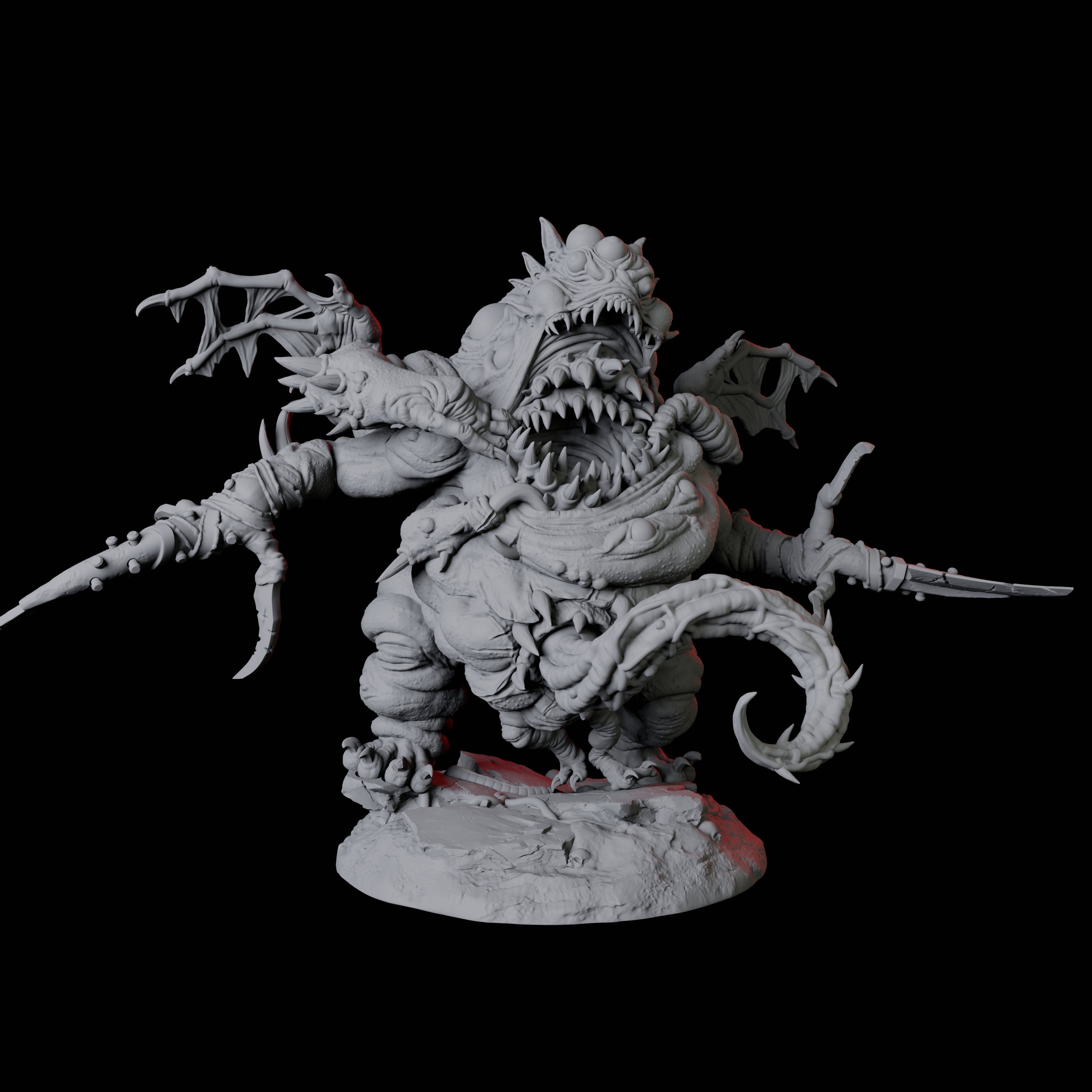 Four Fleshwarped Irnakurse Miniature for Dungeons and Dragons, Pathfinder or other TTRPGs