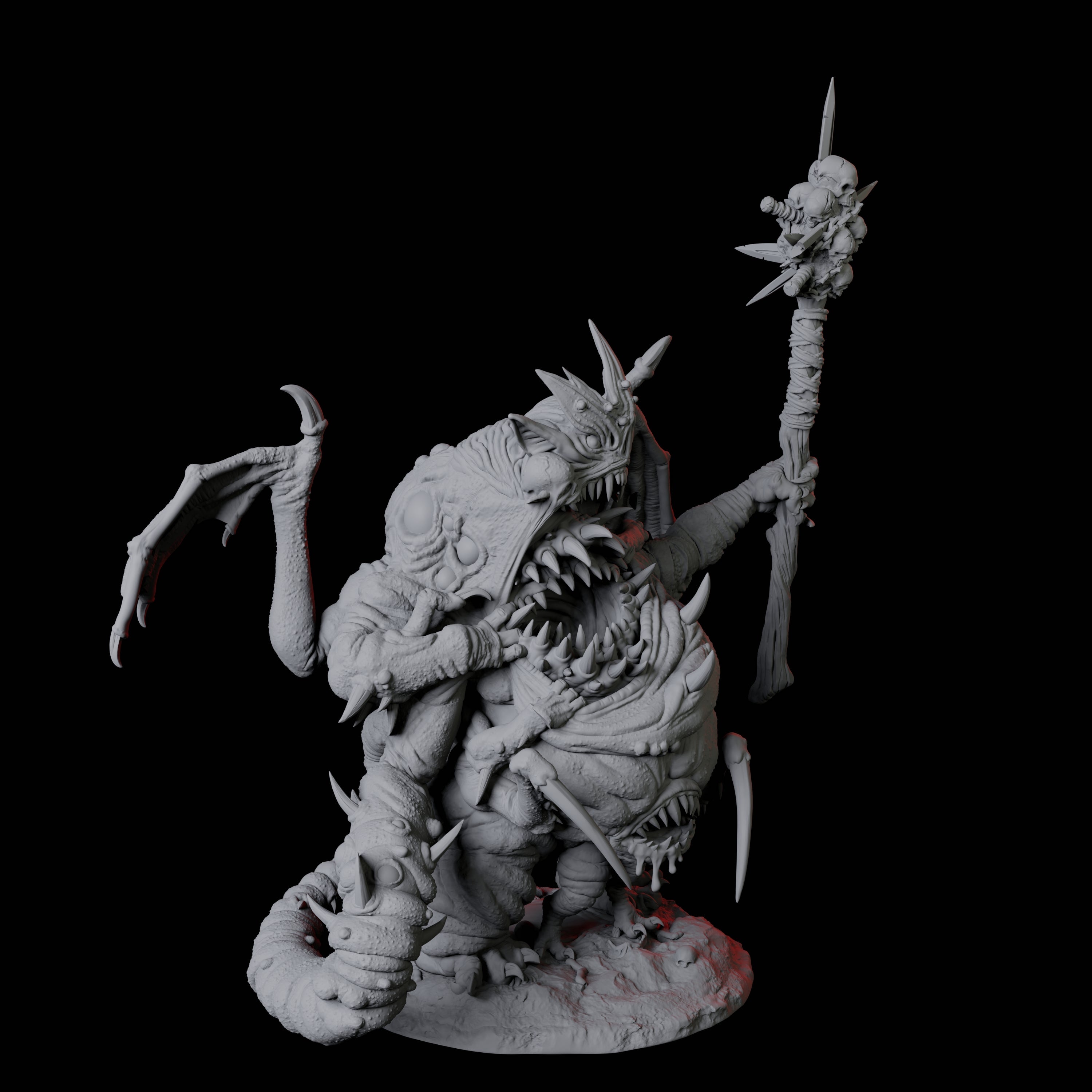 Four Fleshwarped Irnakurse Miniature for Dungeons and Dragons, Pathfinder or other TTRPGs