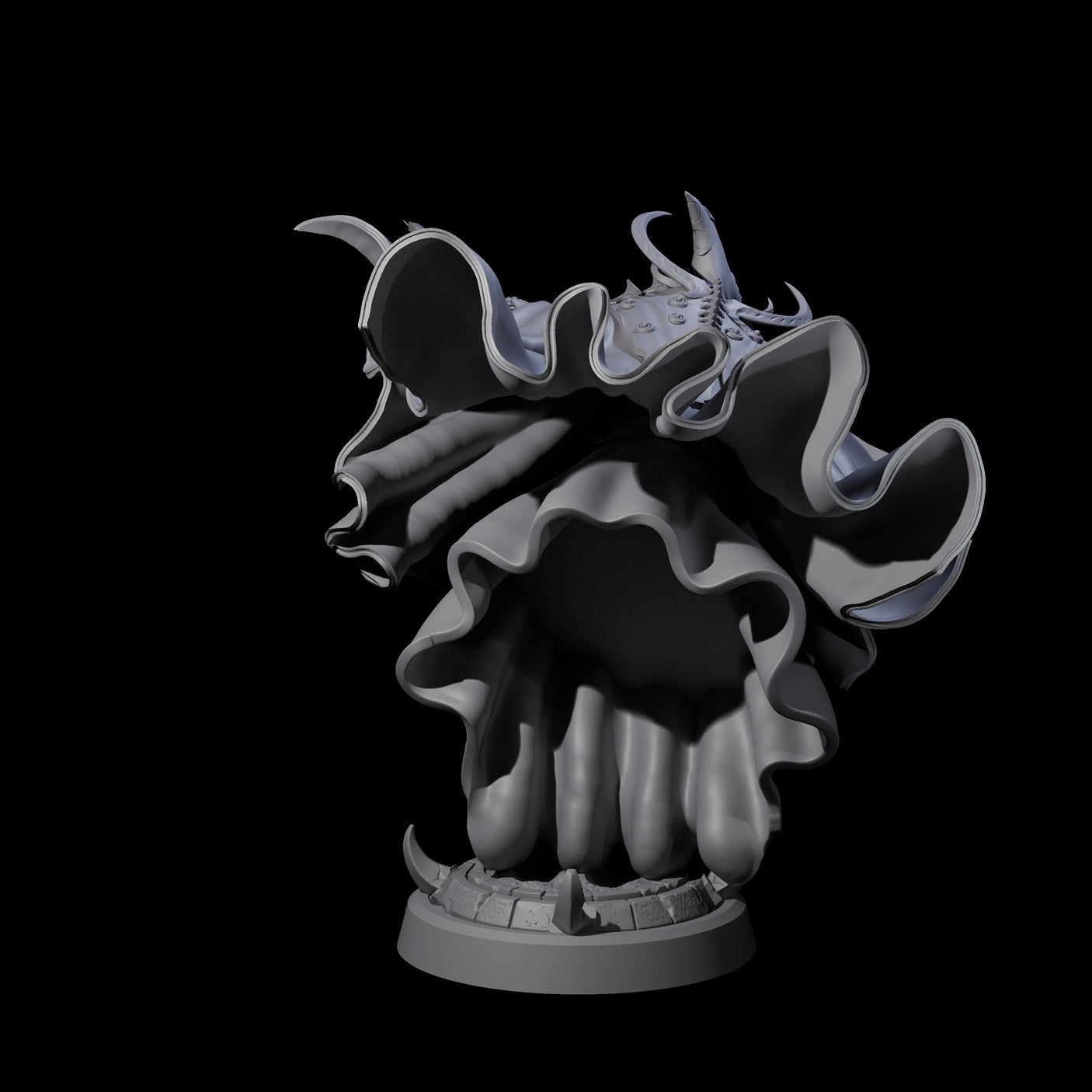 Four Floating Robed Cultists Miniature for Dungeons and Dragons, Pathfinder or other TTRPGs