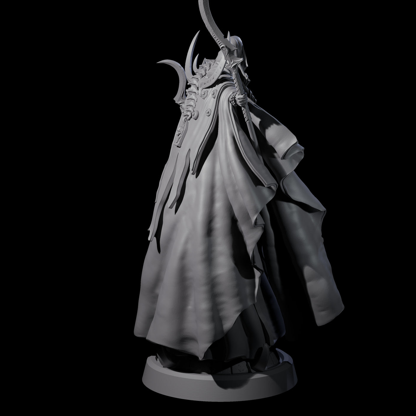Four Floating Robed Cultists Miniature for Dungeons and Dragons, Pathfinder or other TTRPGs