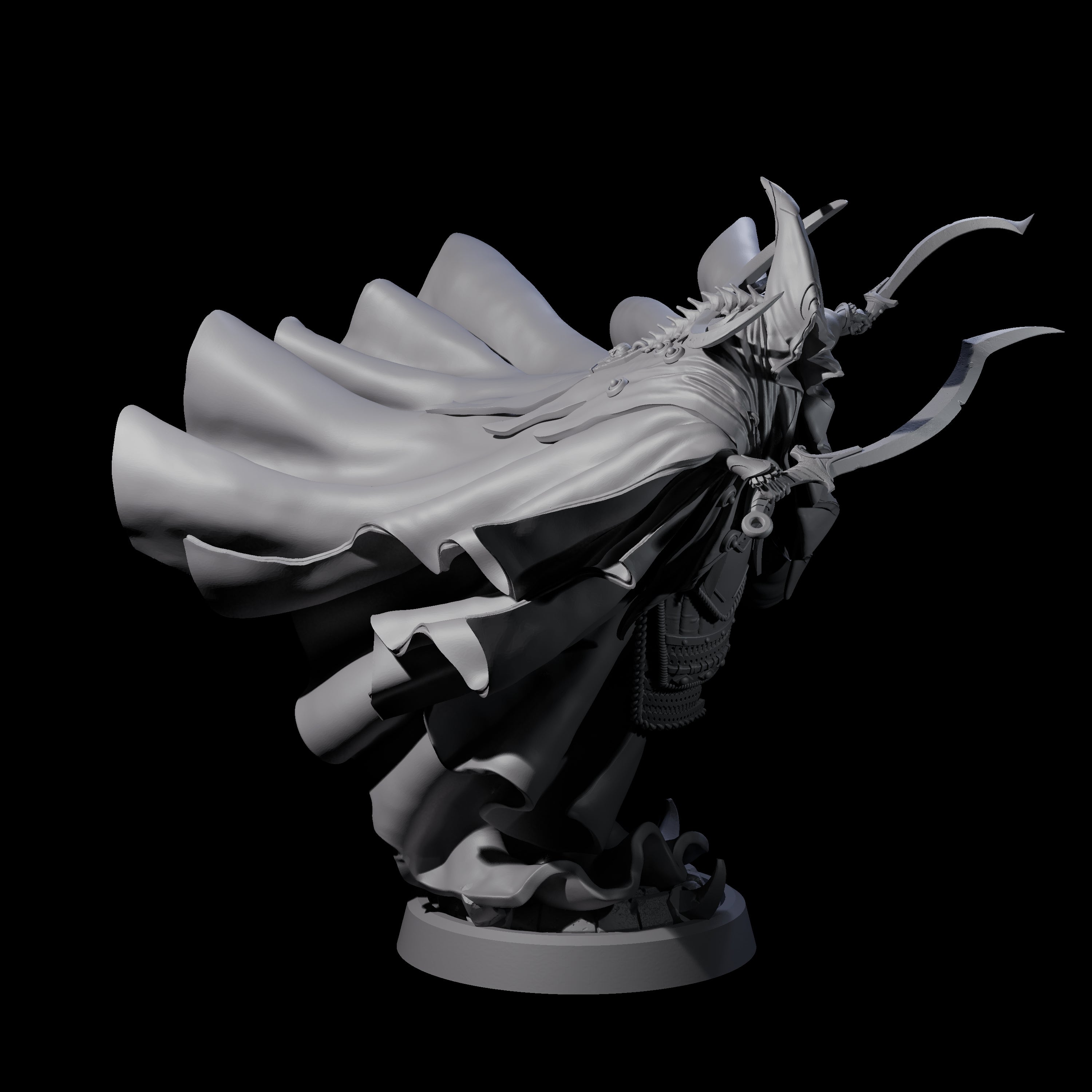 Four Floating Robed Cultists Miniature for Dungeons and Dragons, Pathfinder or other TTRPGs